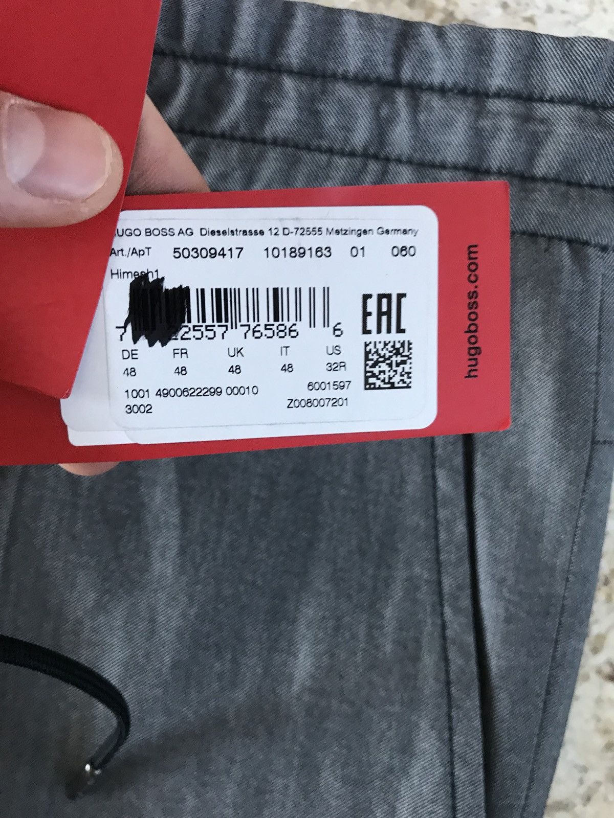 Hugo Boss Drawstring Wool Pants Size US 32 / EU 48 - 11 Thumbnail