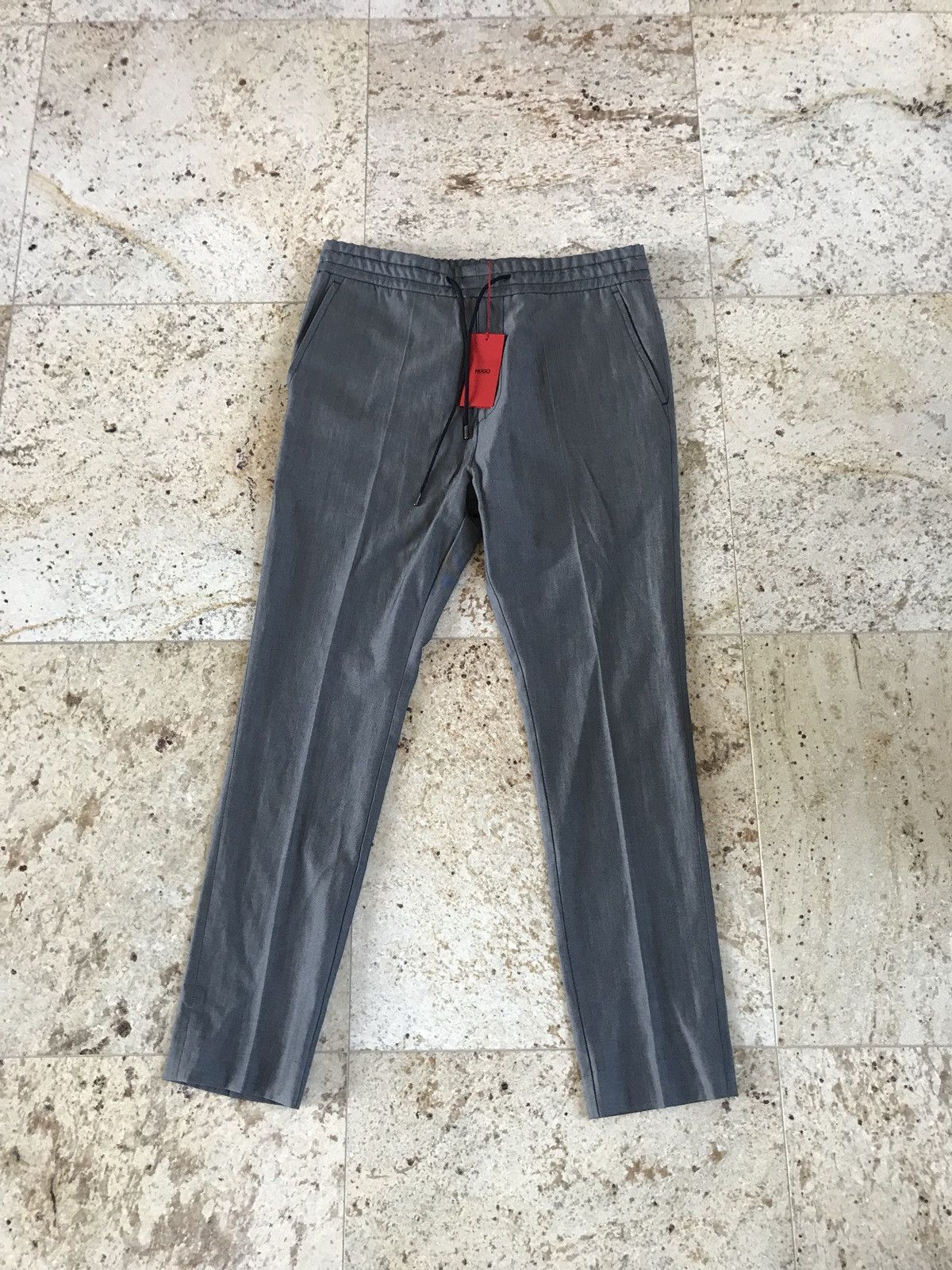 Hugo Boss Drawstring Wool Pants Size US 32 / EU 48 - 2 Thumbnail