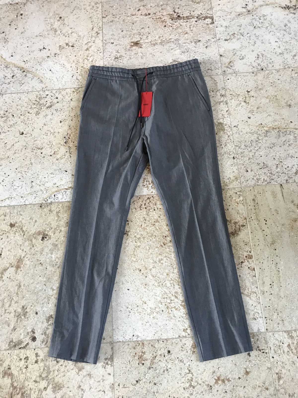 Hugo Boss Drawstring Wool Pants Size US 32 / EU 48 - 1 Thumbnail