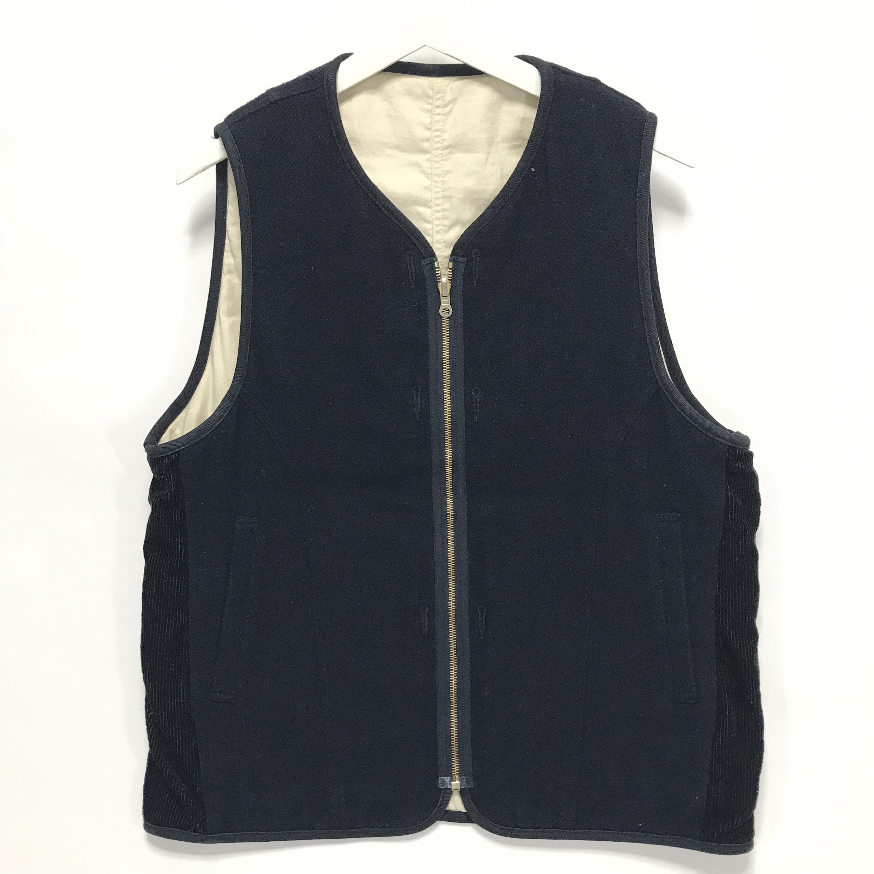 Visvim [L] Visvim 18AW WAWONA DOWN VEST (W/LI NEP TWEED) Navy