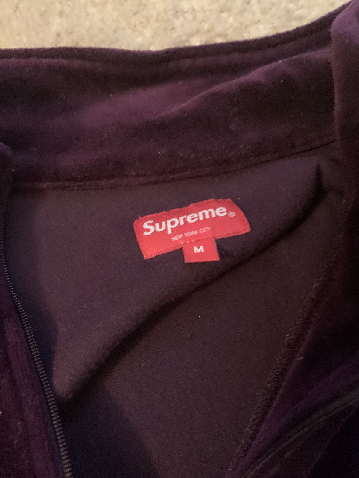 Supreme Supreme Velour Half Zip Pullover Size US M / EU 48-50 / 2 - 2 Thumbnail