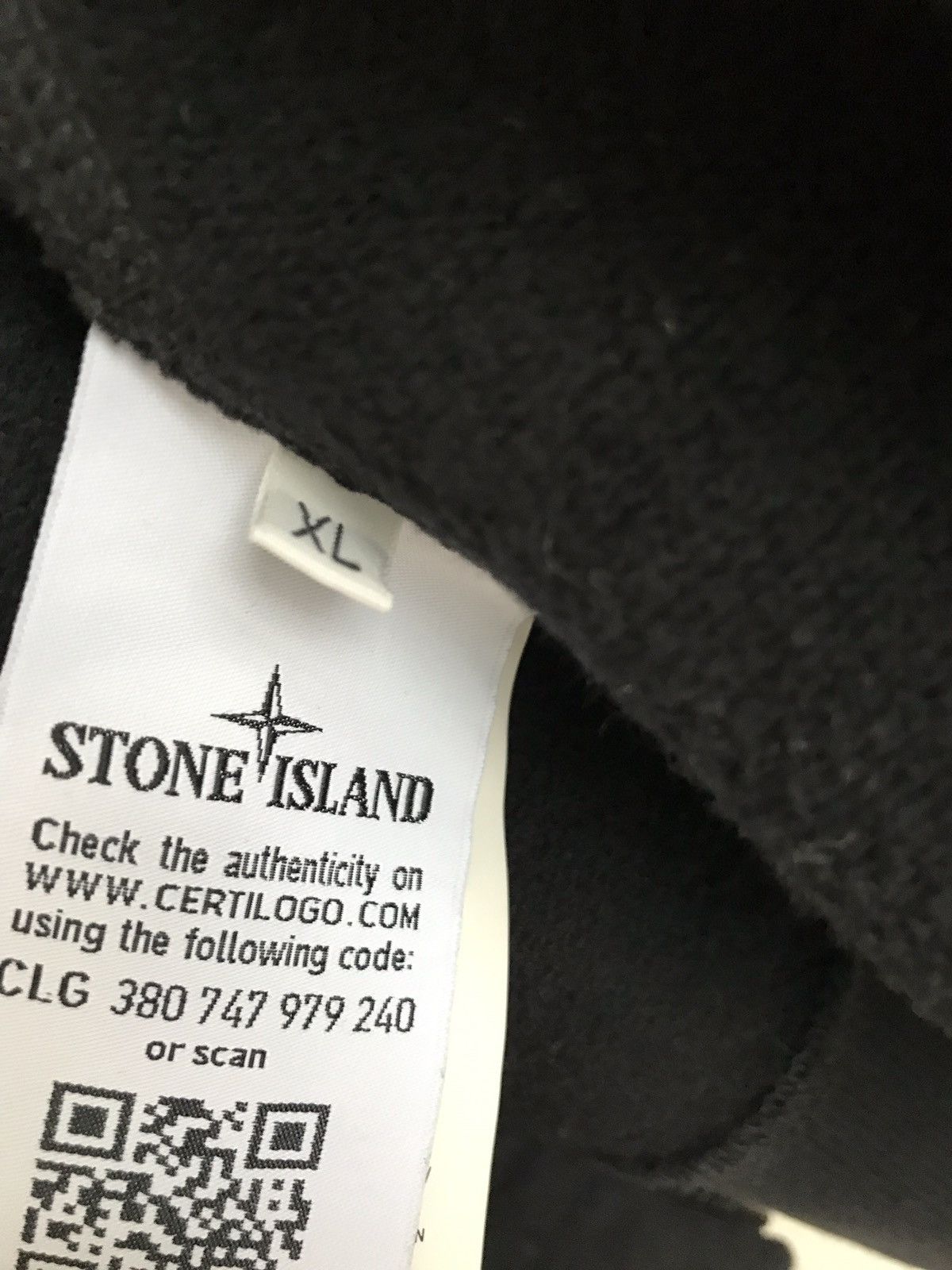 Stone Island Stone Island Zip Up Hoodie Black Size US XL / EU 56 / 4 - 8 Thumbnail
