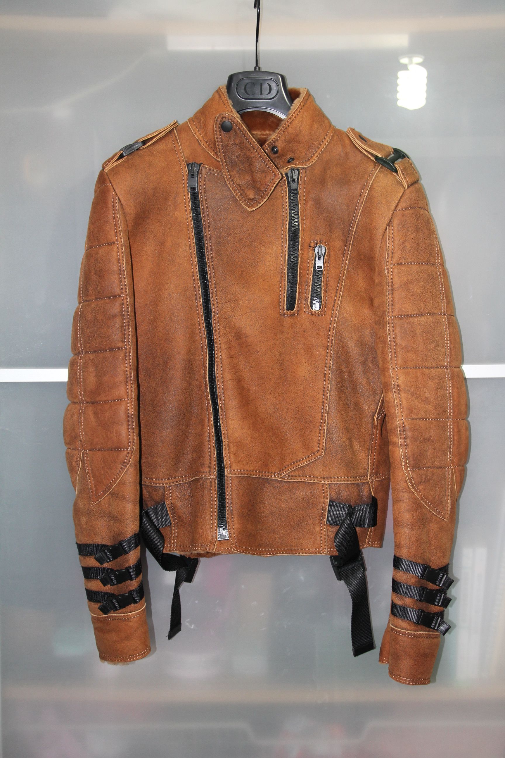 Dior Dior Homme 07AW shearling leather jacket EU44 | Grailed