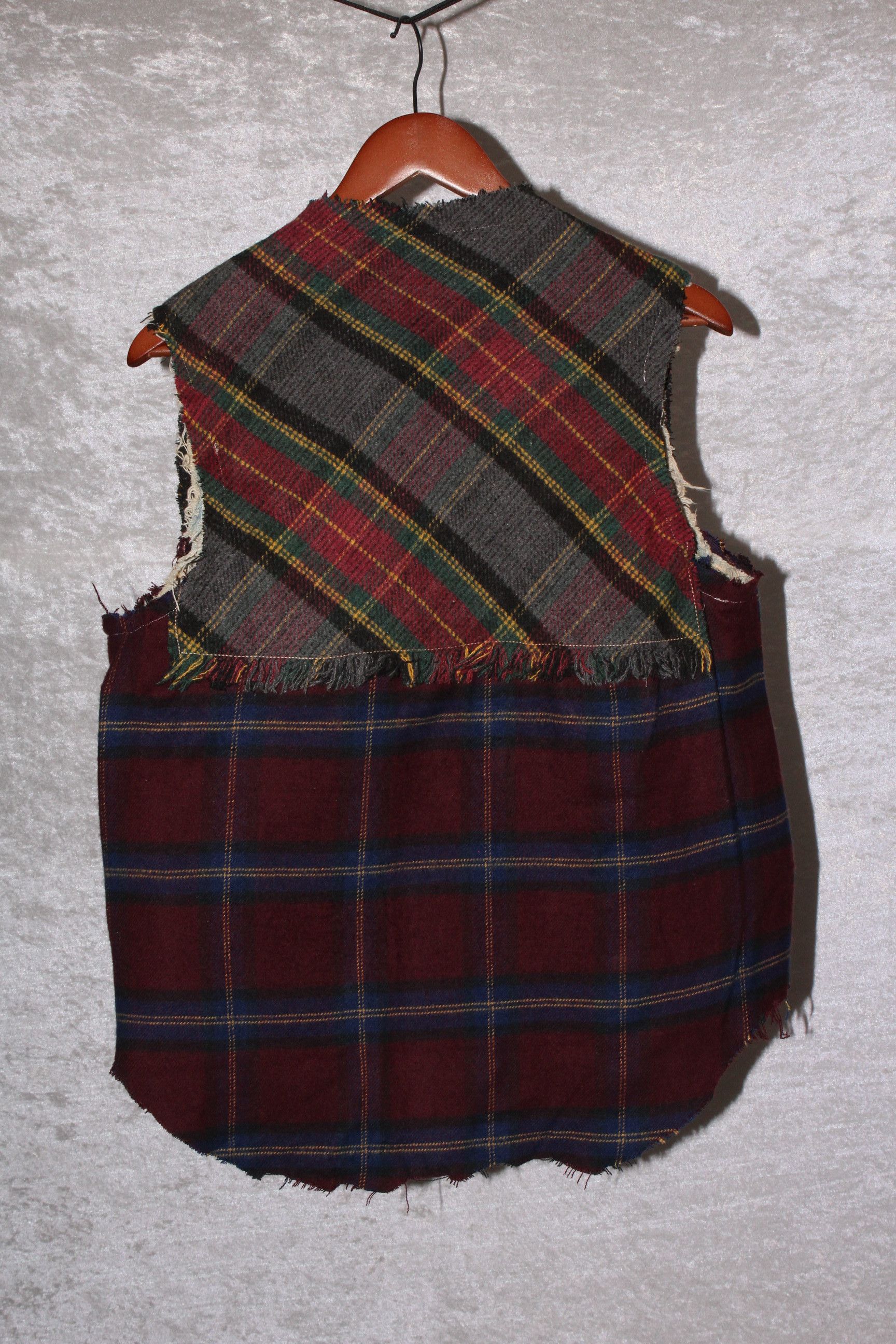 Designer × Handmade “Distressed Armor” Denim Vest Size US L / EU 52-54 / 3 - 4 Thumbnail