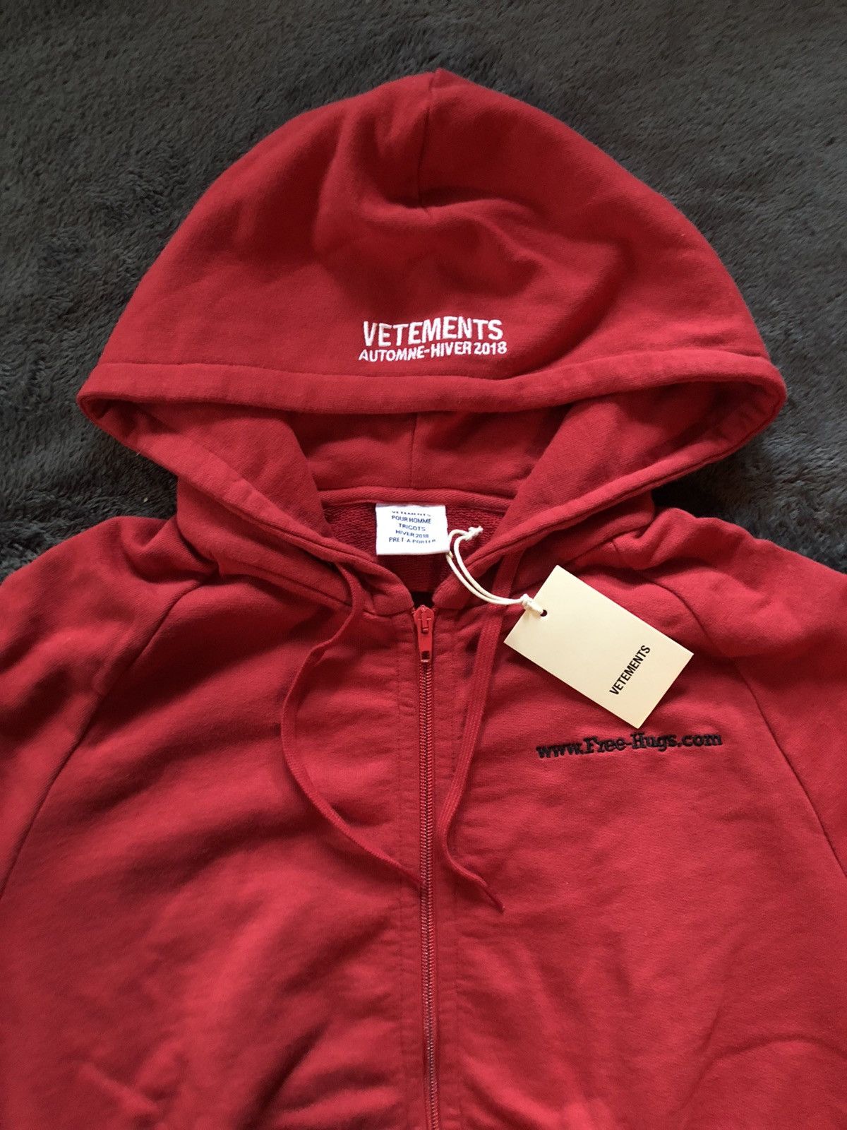 トップス vetements freehugs hoodie Vetements 2018 Free Hugs Hoodie