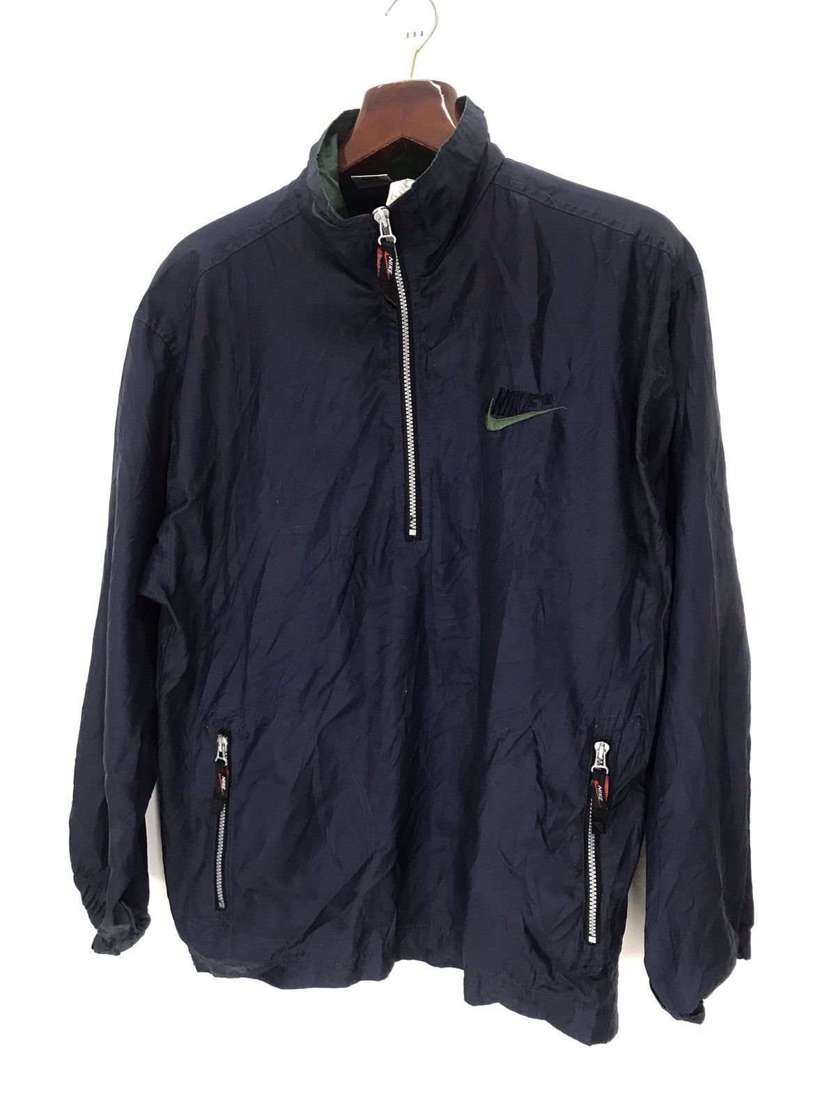 Vintage Nike swoosh half zipper jacket windbreaker