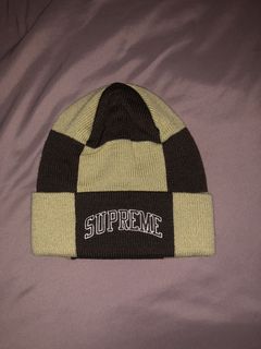 開店祝い Supreme ￦▽ Beanie Checkerboard ニットキャップ/ビーニー