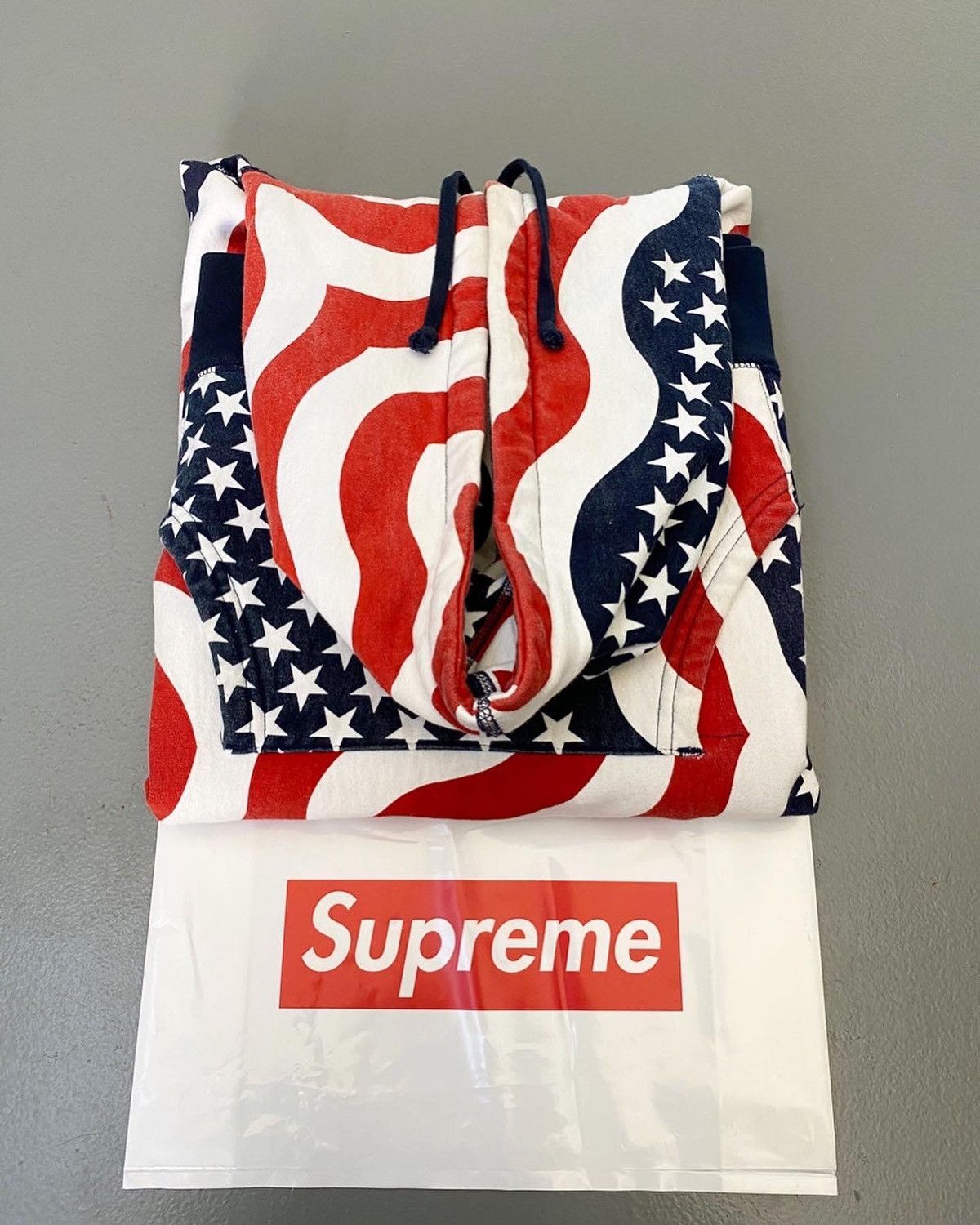 Supreme Supreme Box Logo Hoodie USA Flags (2014) Size Large | Grailed