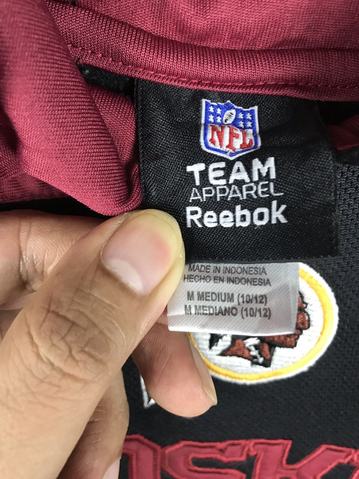 NFL × Reebok Vintage Reebok Hoodie Sweatshirt NFL Team Readskins Sweater Size US M / EU 48-50 / 2 - 3 Thumbnail