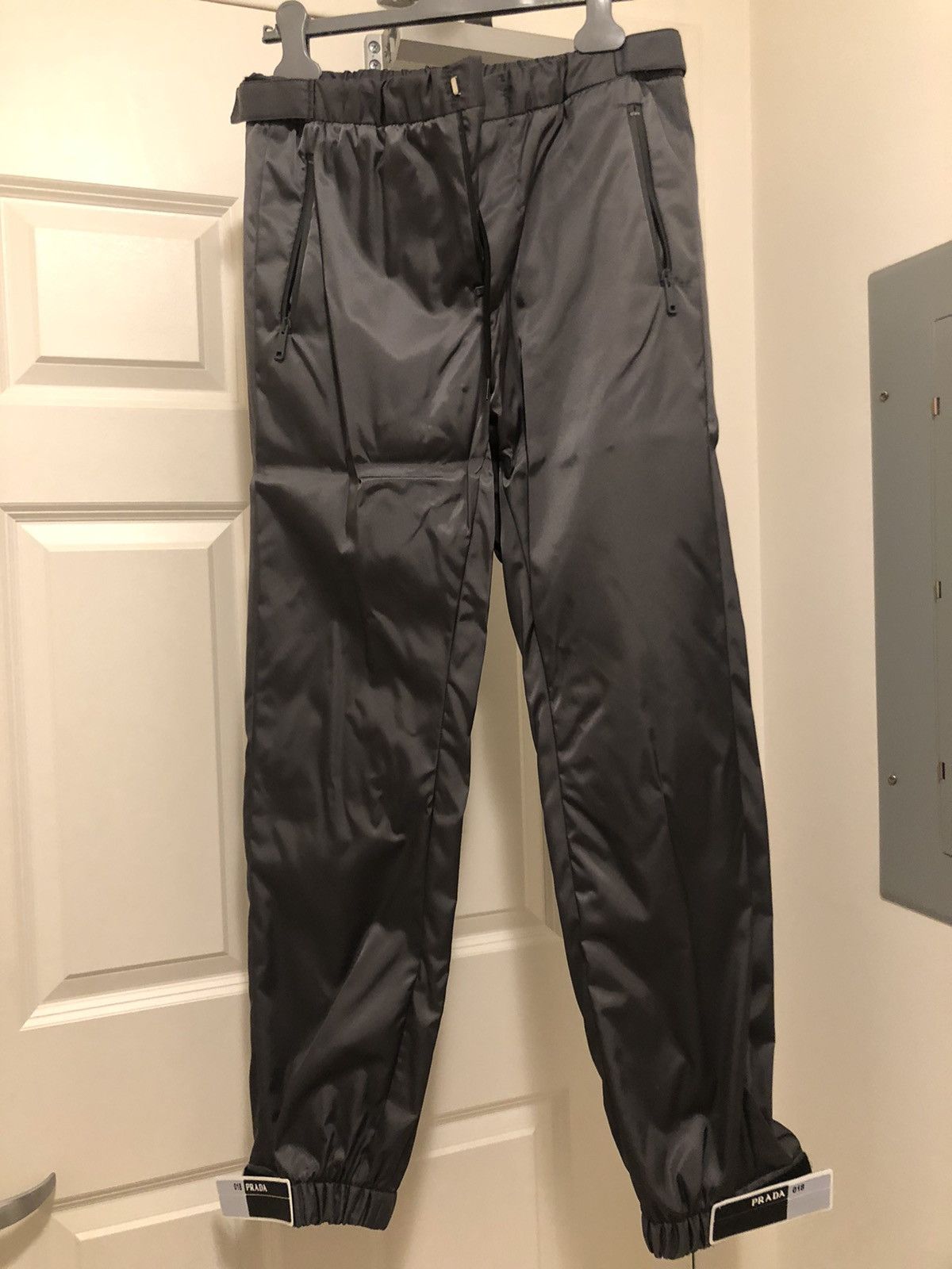 Prada PRADA Rubber Tag Track Pants Grailed
