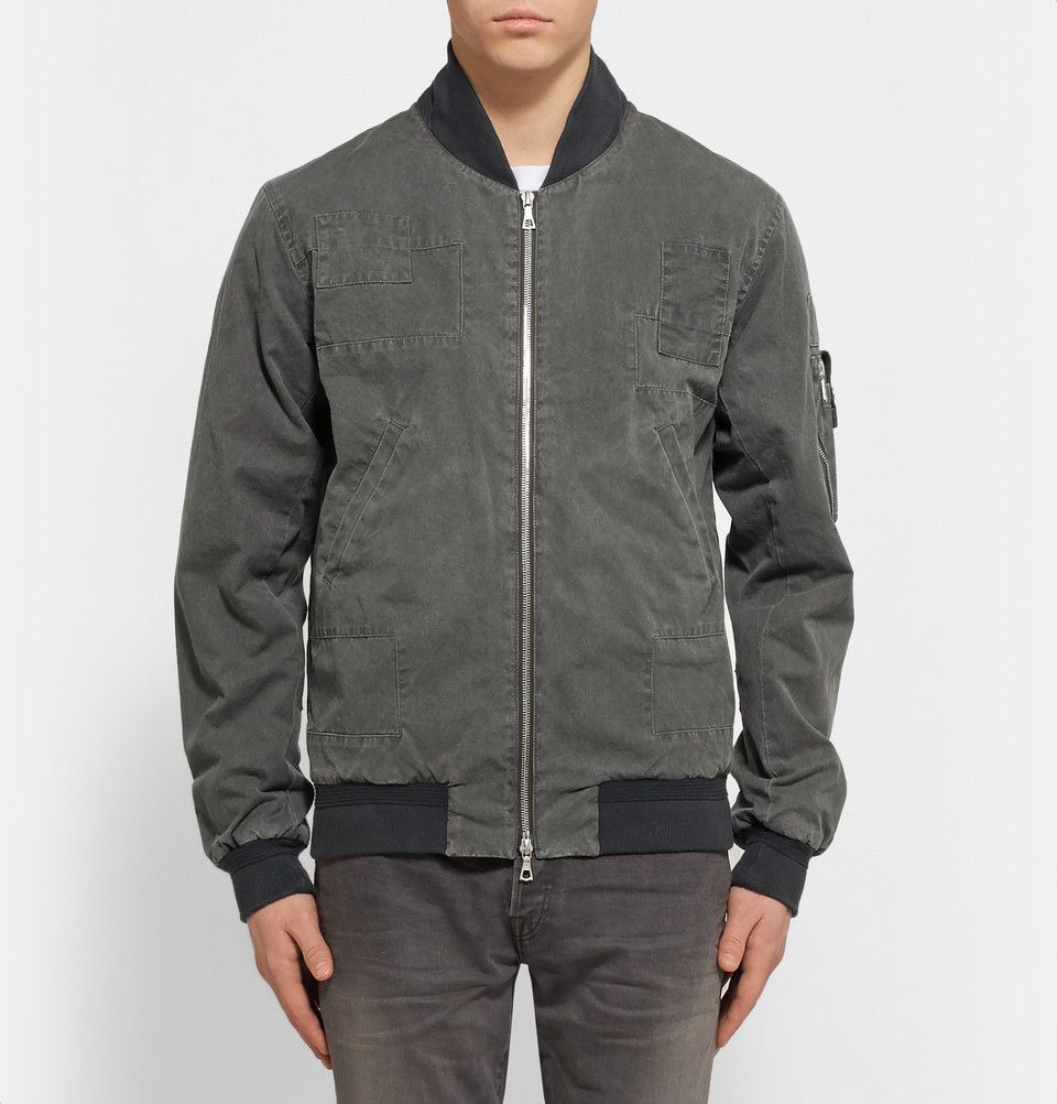 John Elliott Washed-Cotton Poplin Panelled Bomber | Grailed