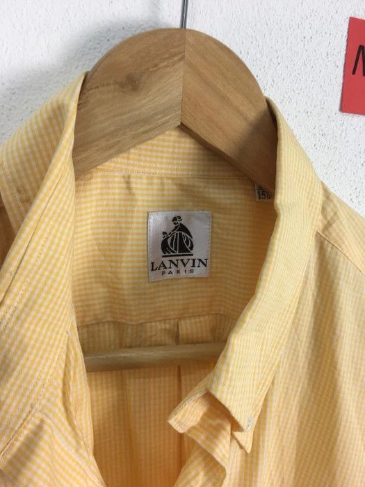 Lanvin Vintage Mens Lanvin Collar Button Up Shirt Size US L / EU 52-54 / 3 - 9 Thumbnail
