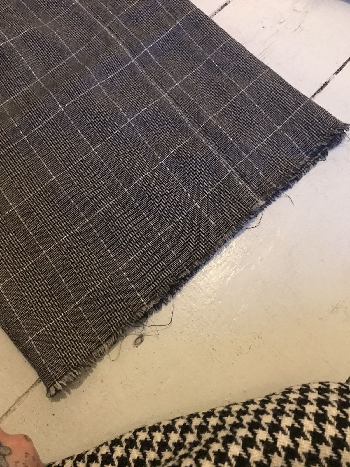 Sulvam Plaid Grey Baggy wide Wool pant Size US 30 / EU 46 - 4 Thumbnail
