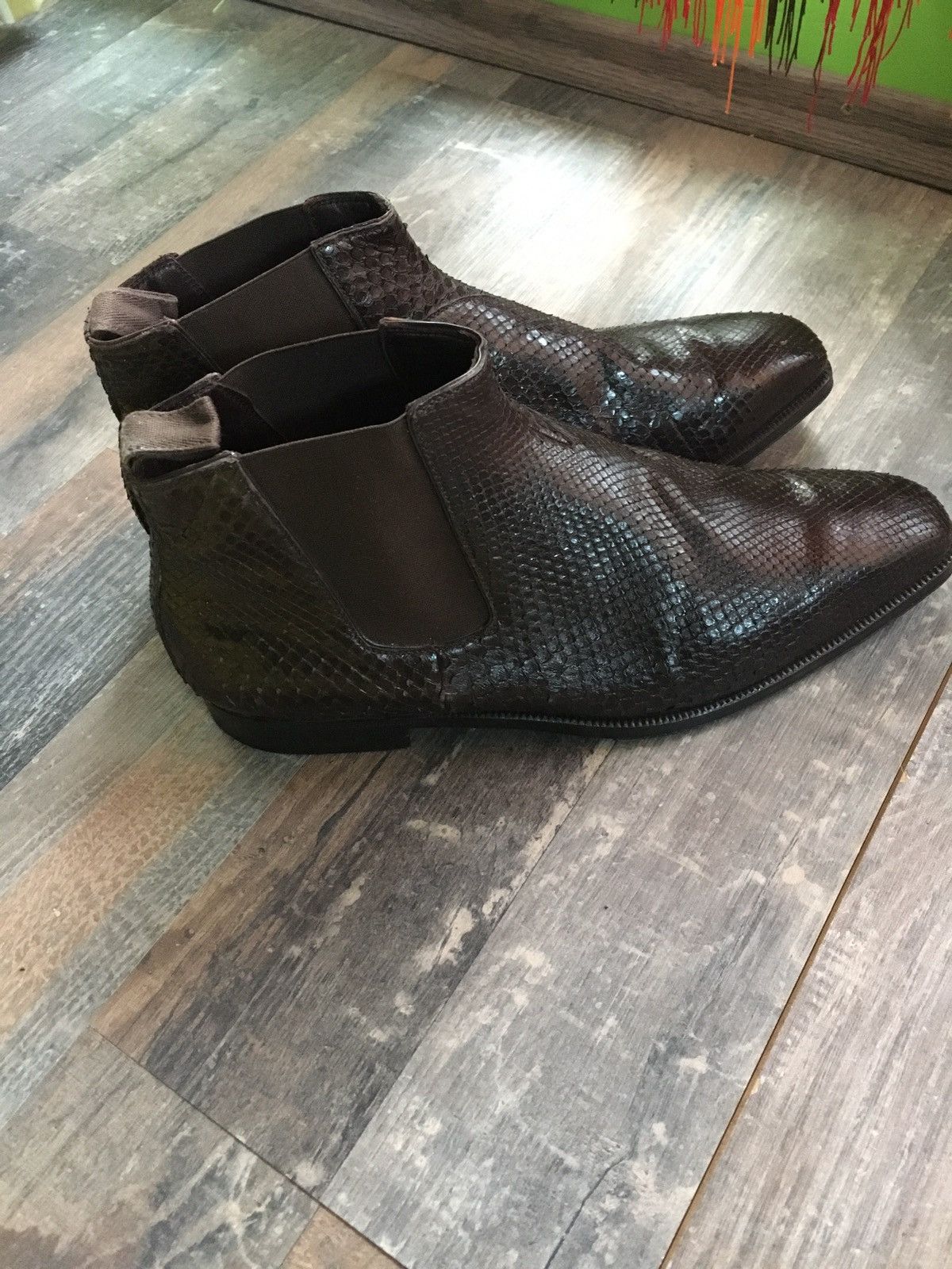Chelsea Piton Skin Boots Menswear