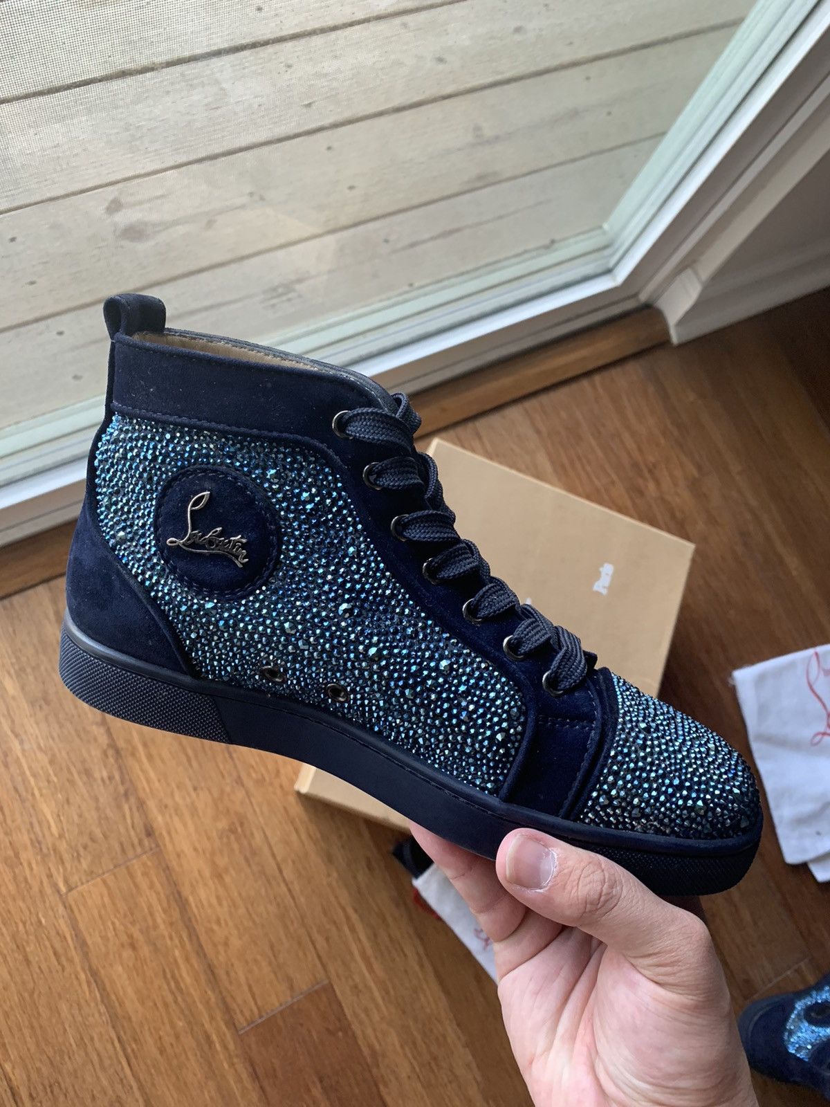 Christian Louboutin Strass Navy Blue