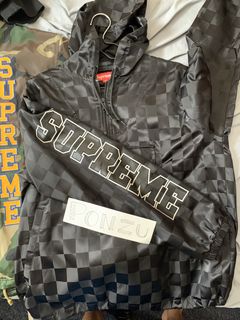 Supreme Checkered Nylon Pullover | Grailed