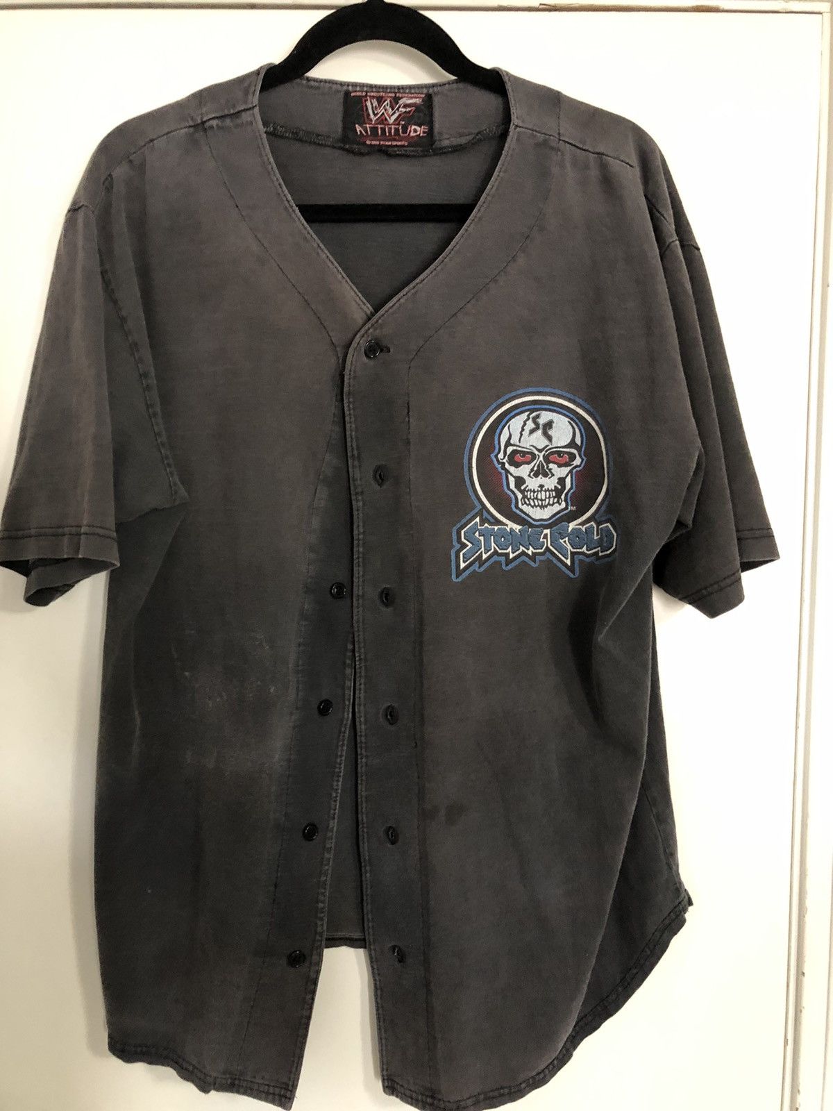 Vintage 1999 WWF Stone Cold Steve Austin Baseball Jersey- XL –  BACK2THEVINTAGE