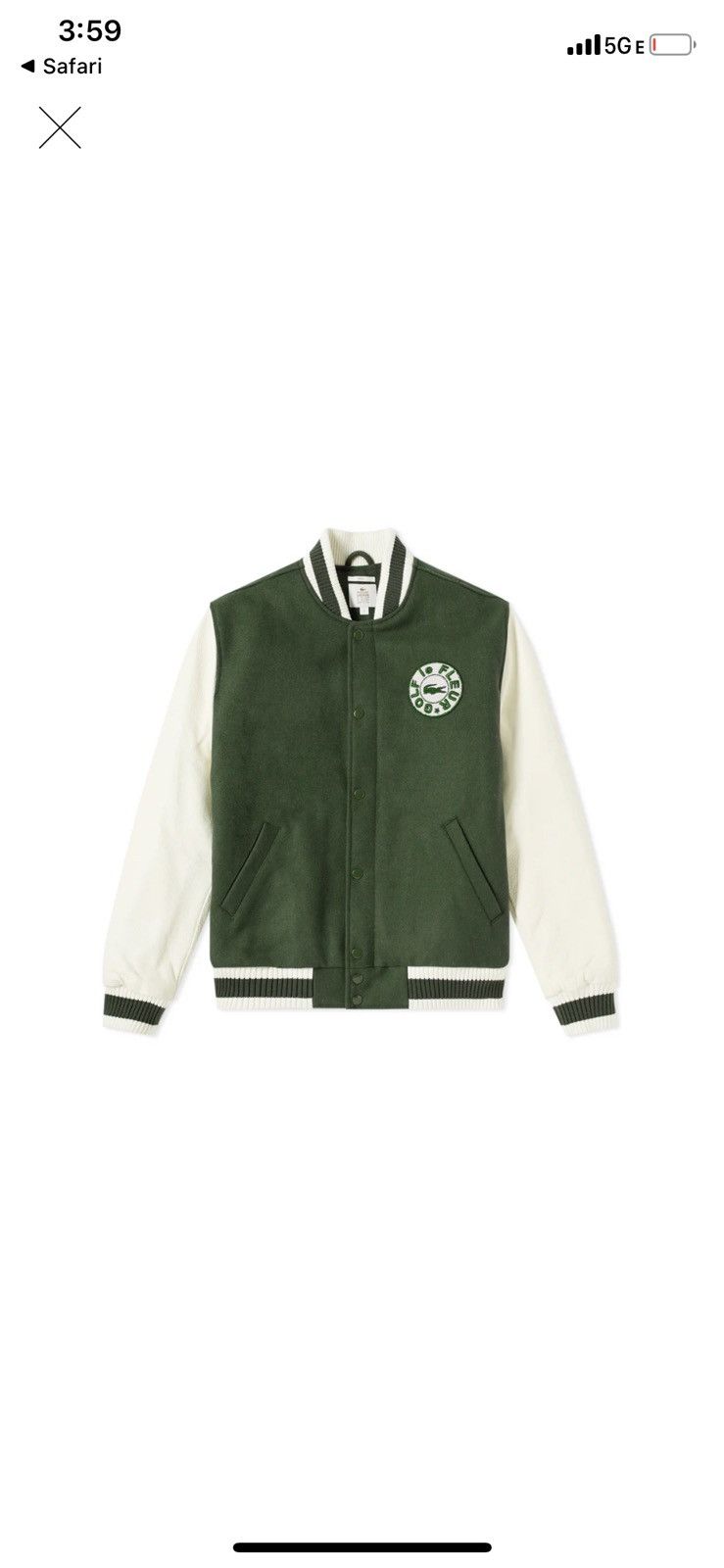 Lacoste golf varsity jacket hotsell