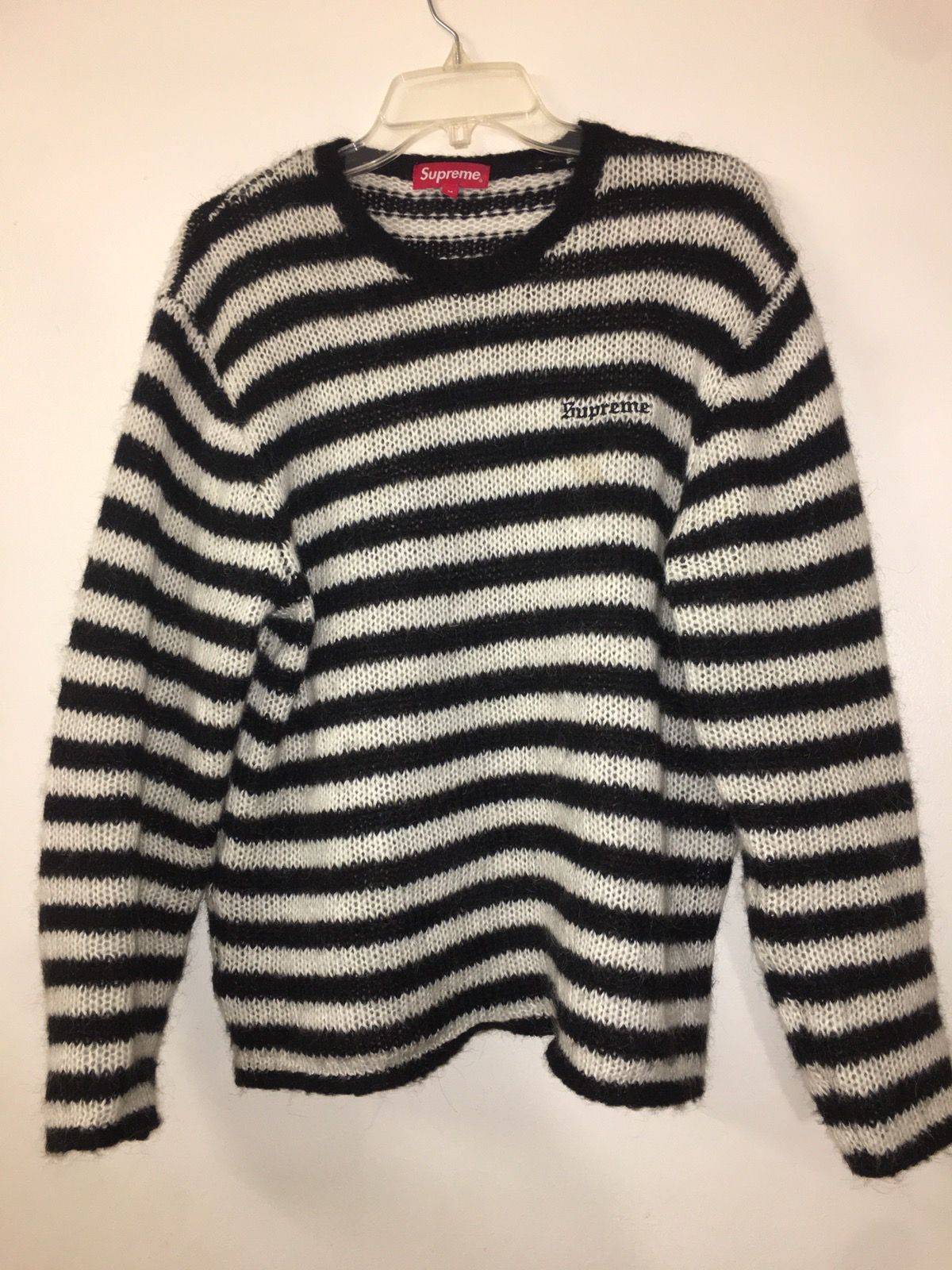 Supreme Supreme Striped Mohair Sweater | Grailed