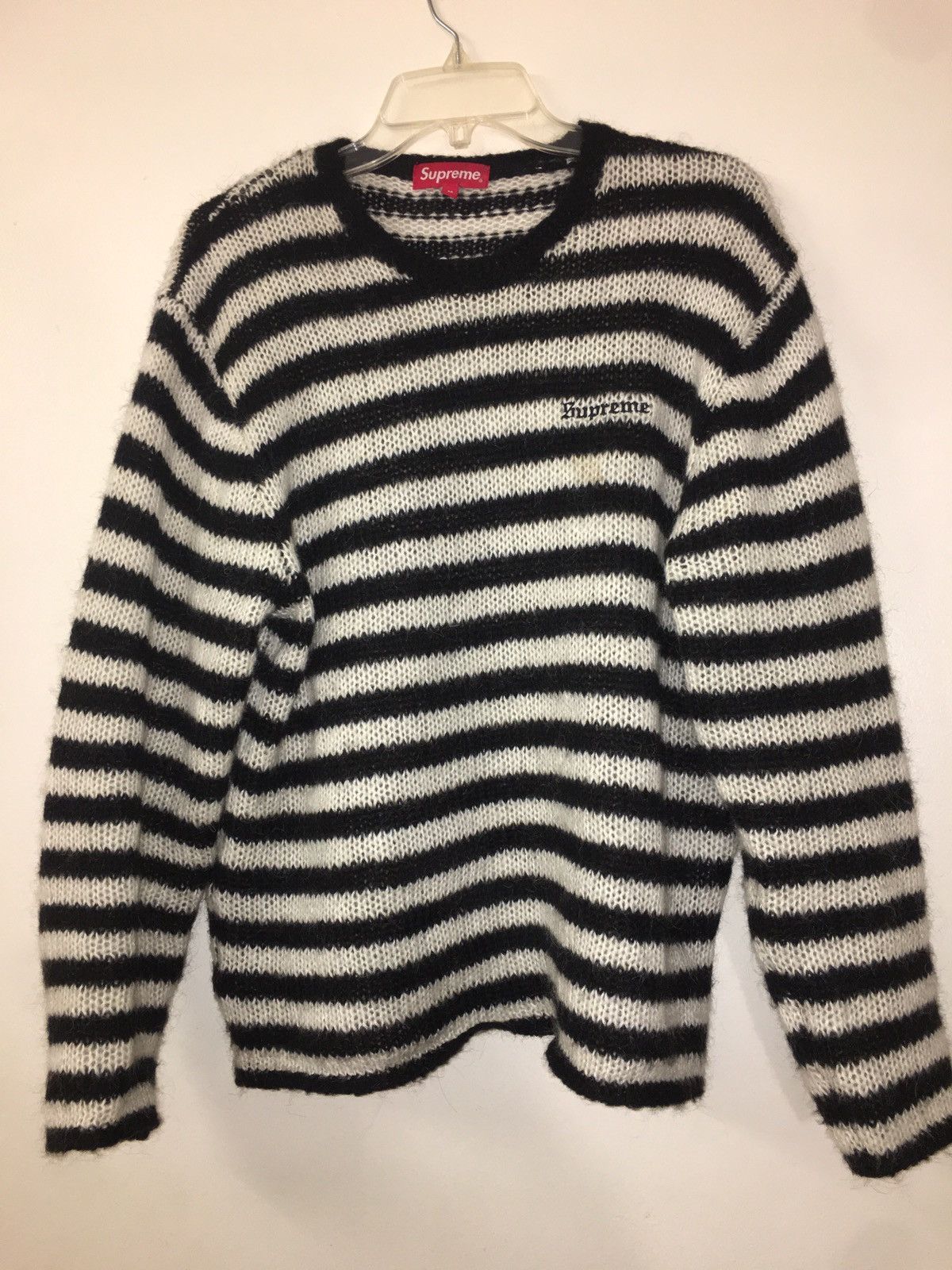 Supreme Striped Sweater | Grailed