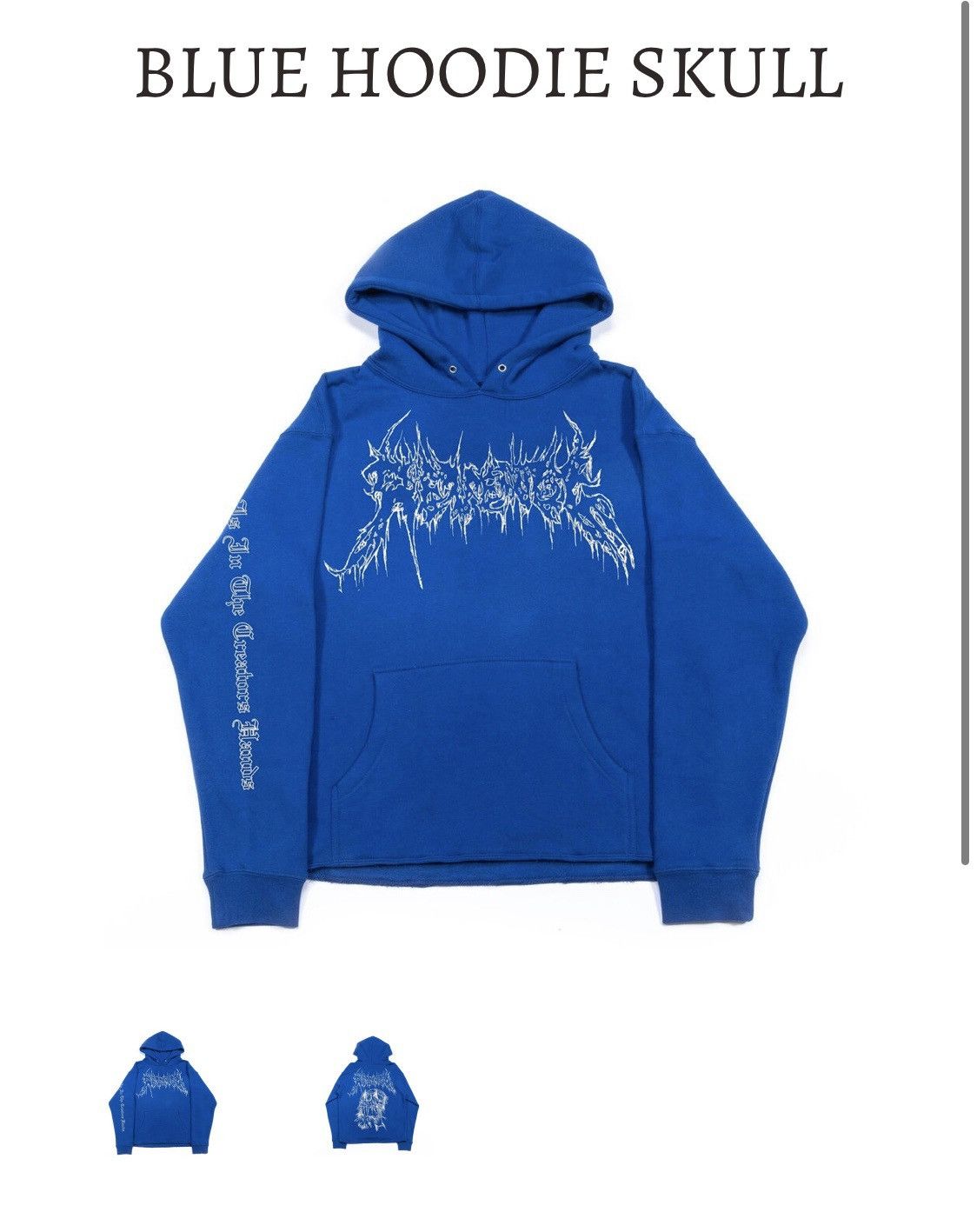 Revenge REVENGE BLUE SKULL HOODIE | Grailed