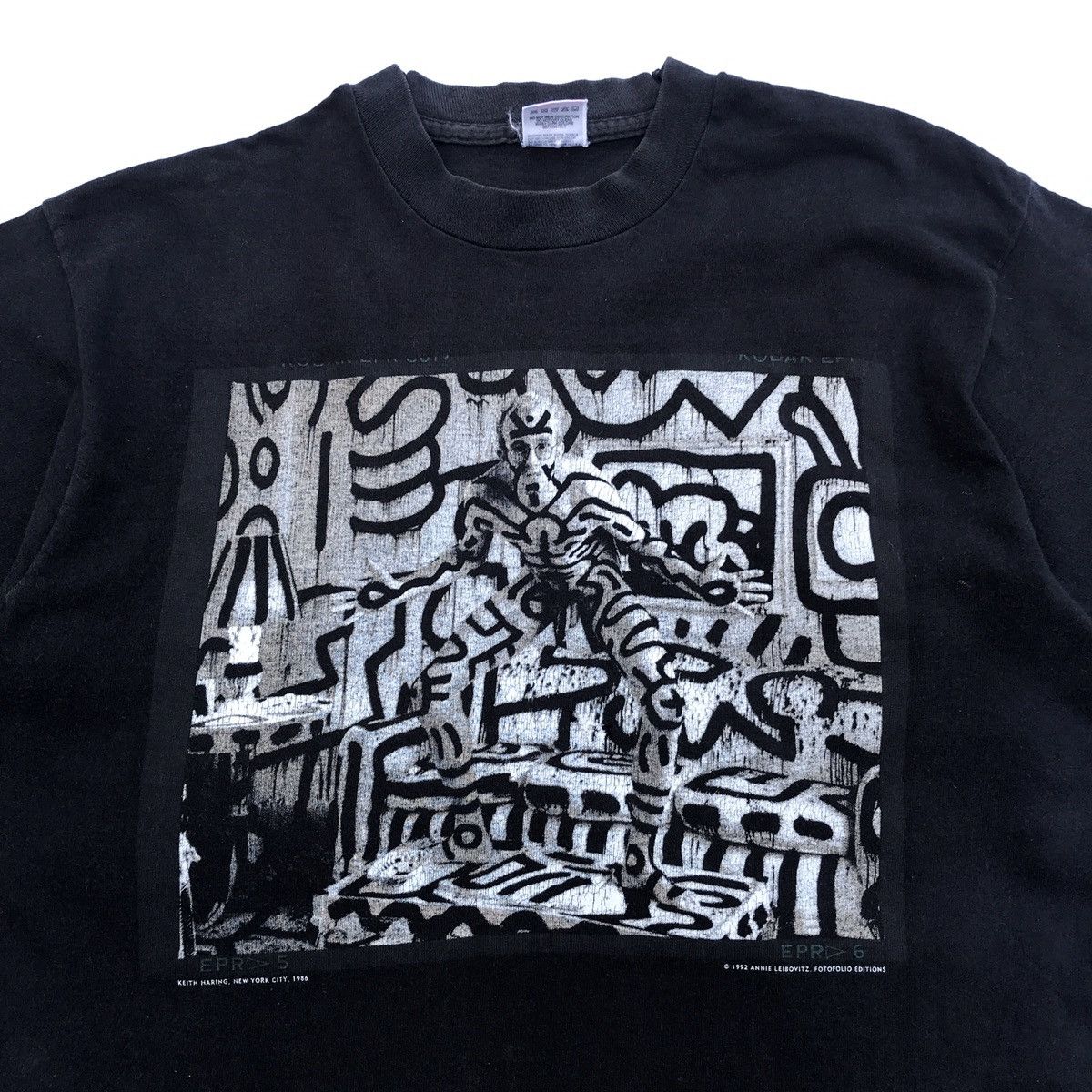 Vintage 90s Annie Leibovitz “keith Haring” Large Photography