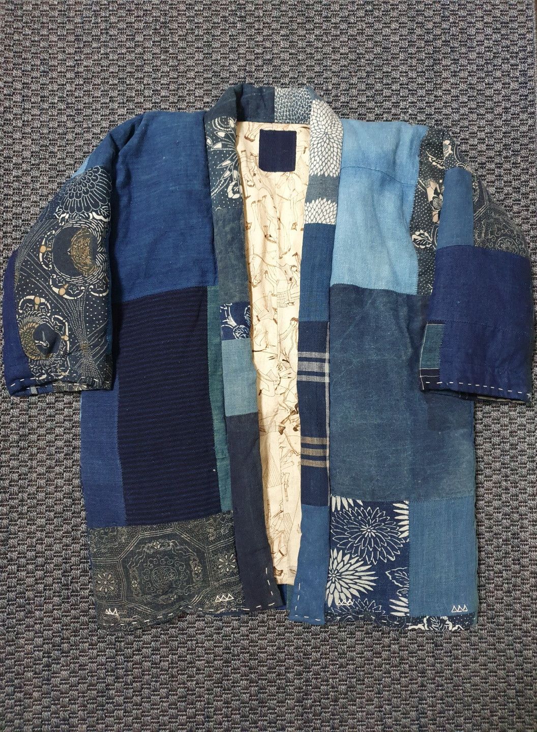 Visvim ICT Sanjuro Kimono Down Jacket Kofu Pattern | Grailed