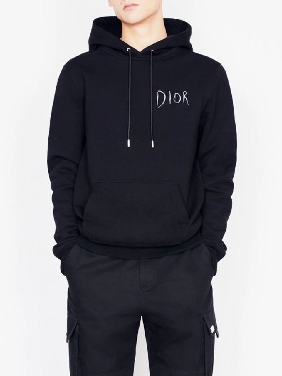 Dior NEW FW19 Raymond Pettibon Embroidery Logo Black Hoodie Grailed