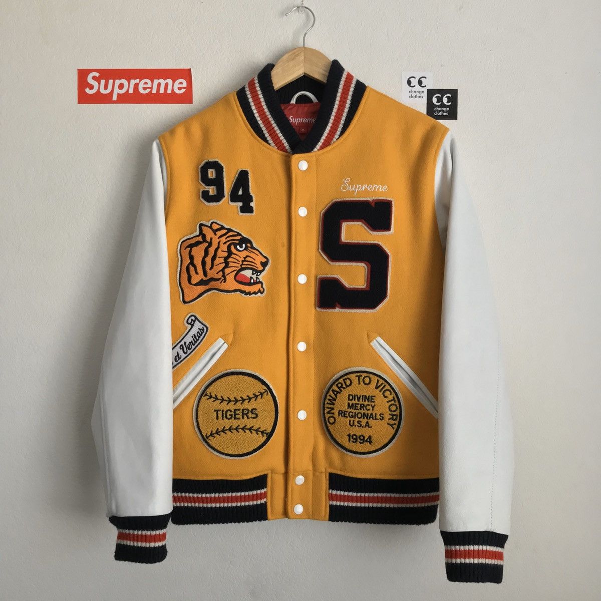 Supreme Tiger Varsity Jacket🐯 Released F/W 2009 1 of the greatest Supreme  pieces ever made been rocked by Travis, KiD CuDi, Drake…