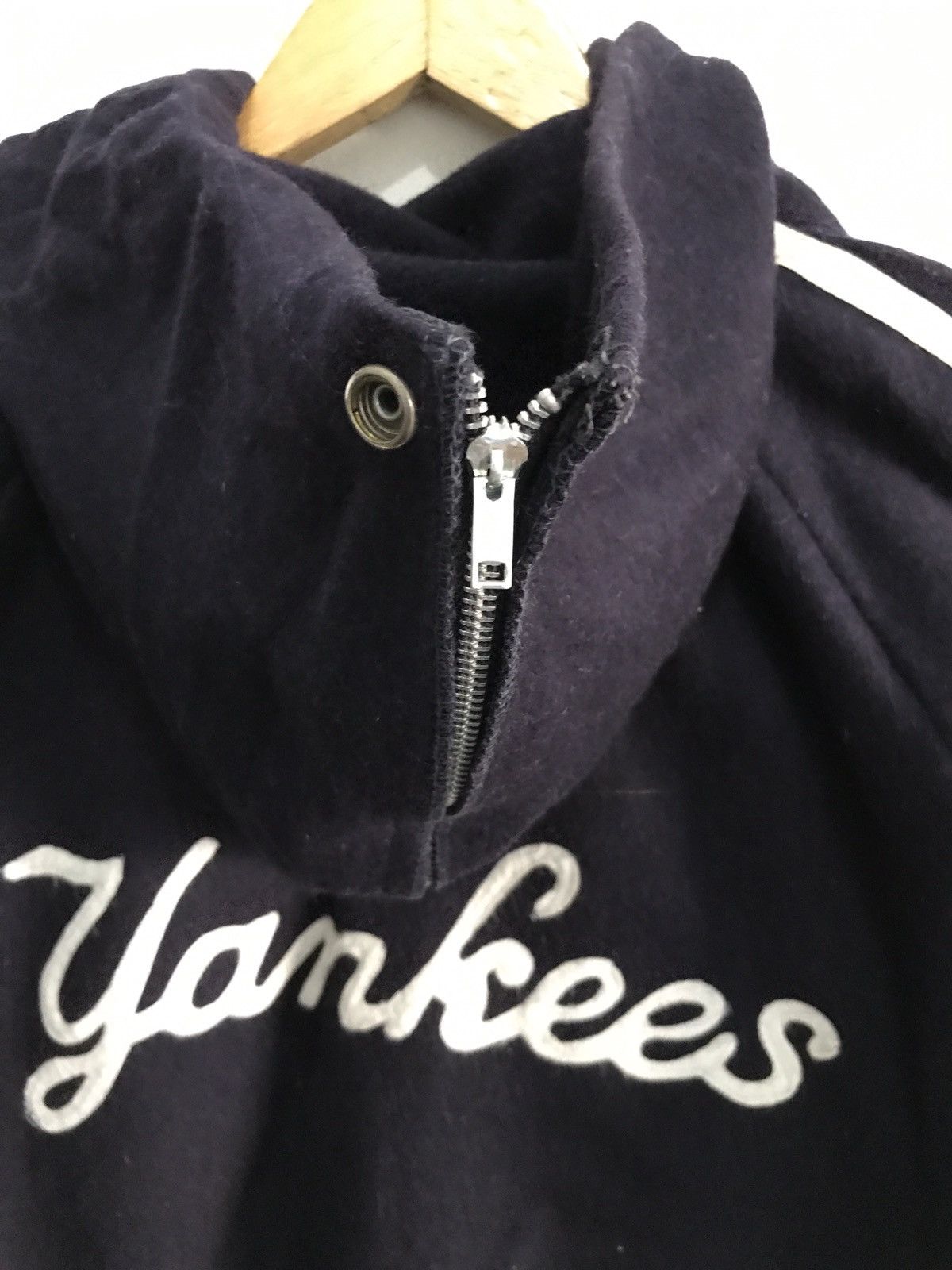 New York Yankees New York Yankees Made In USA Size Large Wool Zipper Jacket Size US L / EU 52-54 / 3 - 5 Thumbnail