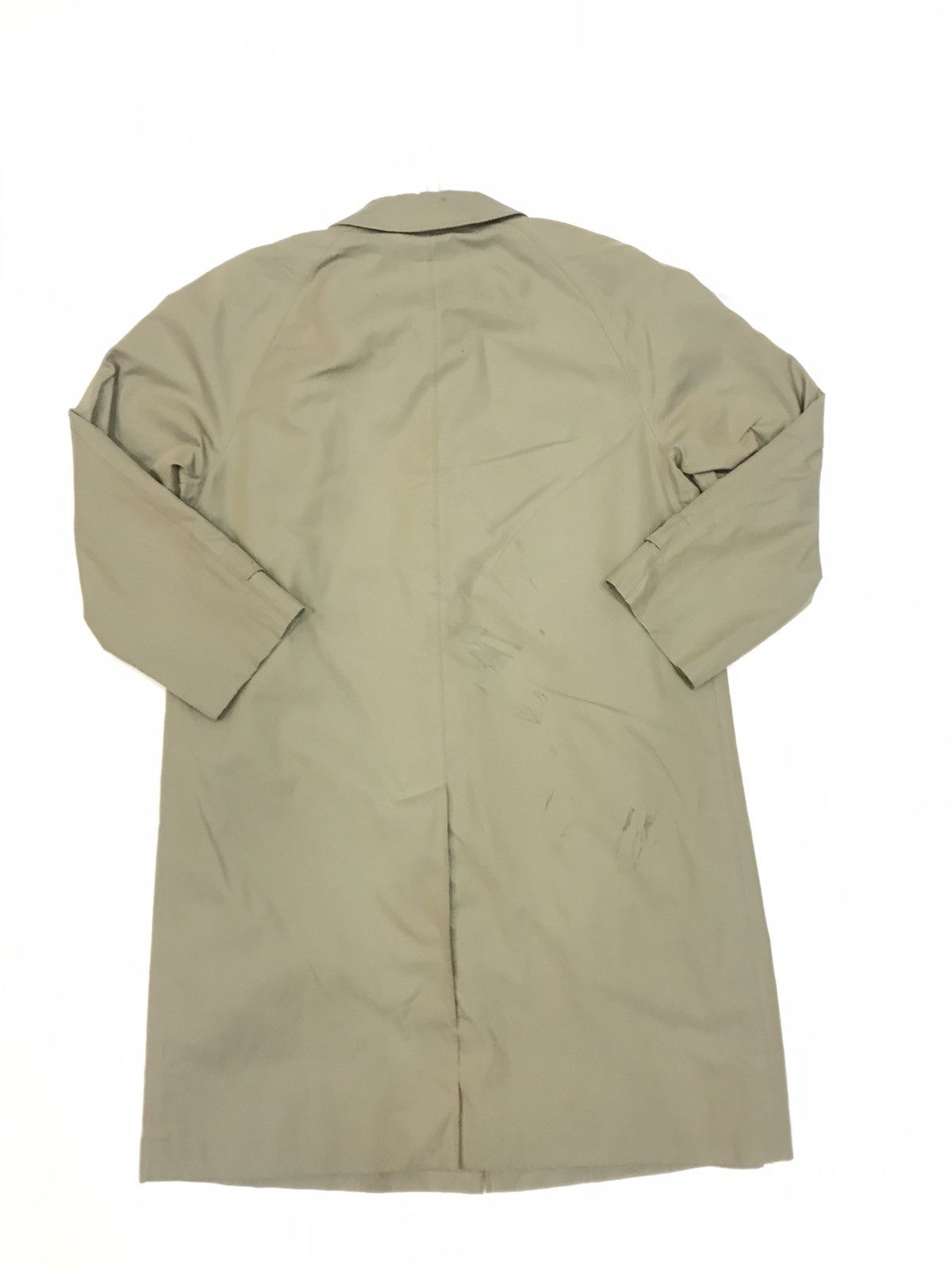 BURBERRY LONDON NOVA CHECK TRENCH COAT WOOL LINING SIZE L