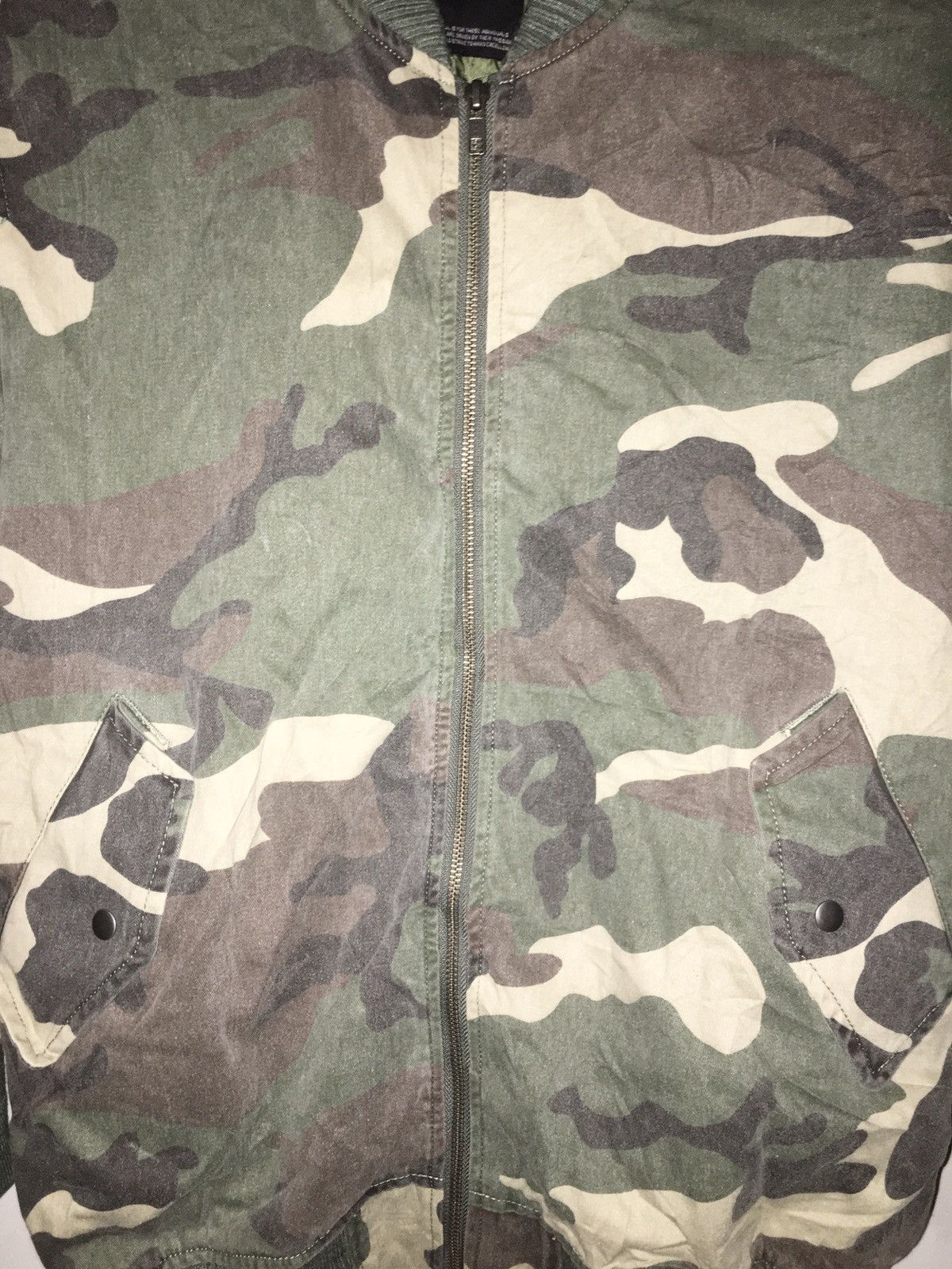 Japanese Brand Vintage Azul Camouflage bomber jackets Size M / US 6-8 / IT 42-44 - 4 Thumbnail