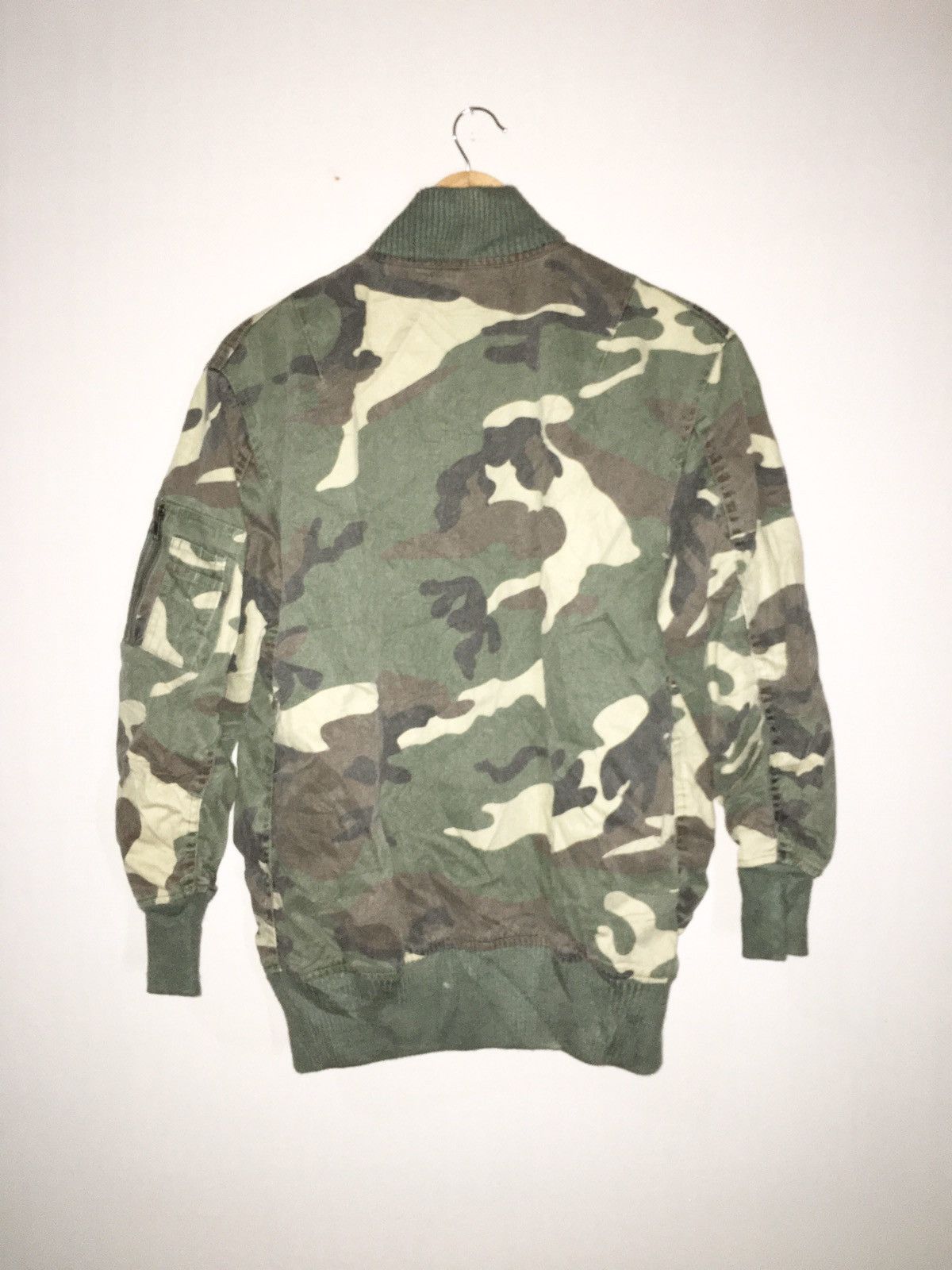 Japanese Brand Vintage Azul Camouflage bomber jackets Size M / US 6-8 / IT 42-44 - 2 Thumbnail
