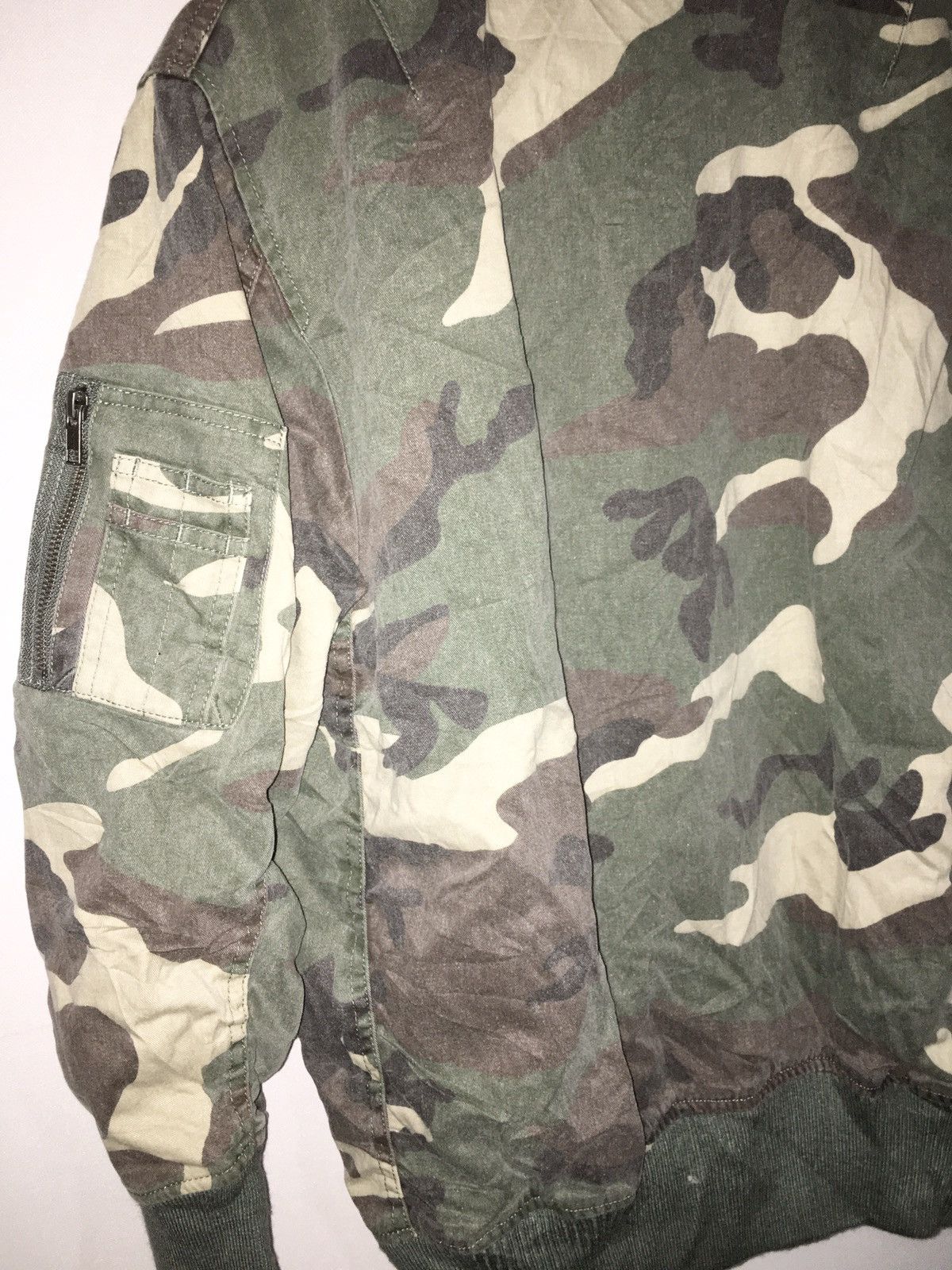 Japanese Brand Vintage Azul Camouflage bomber jackets Size M / US 6-8 / IT 42-44 - 3 Thumbnail