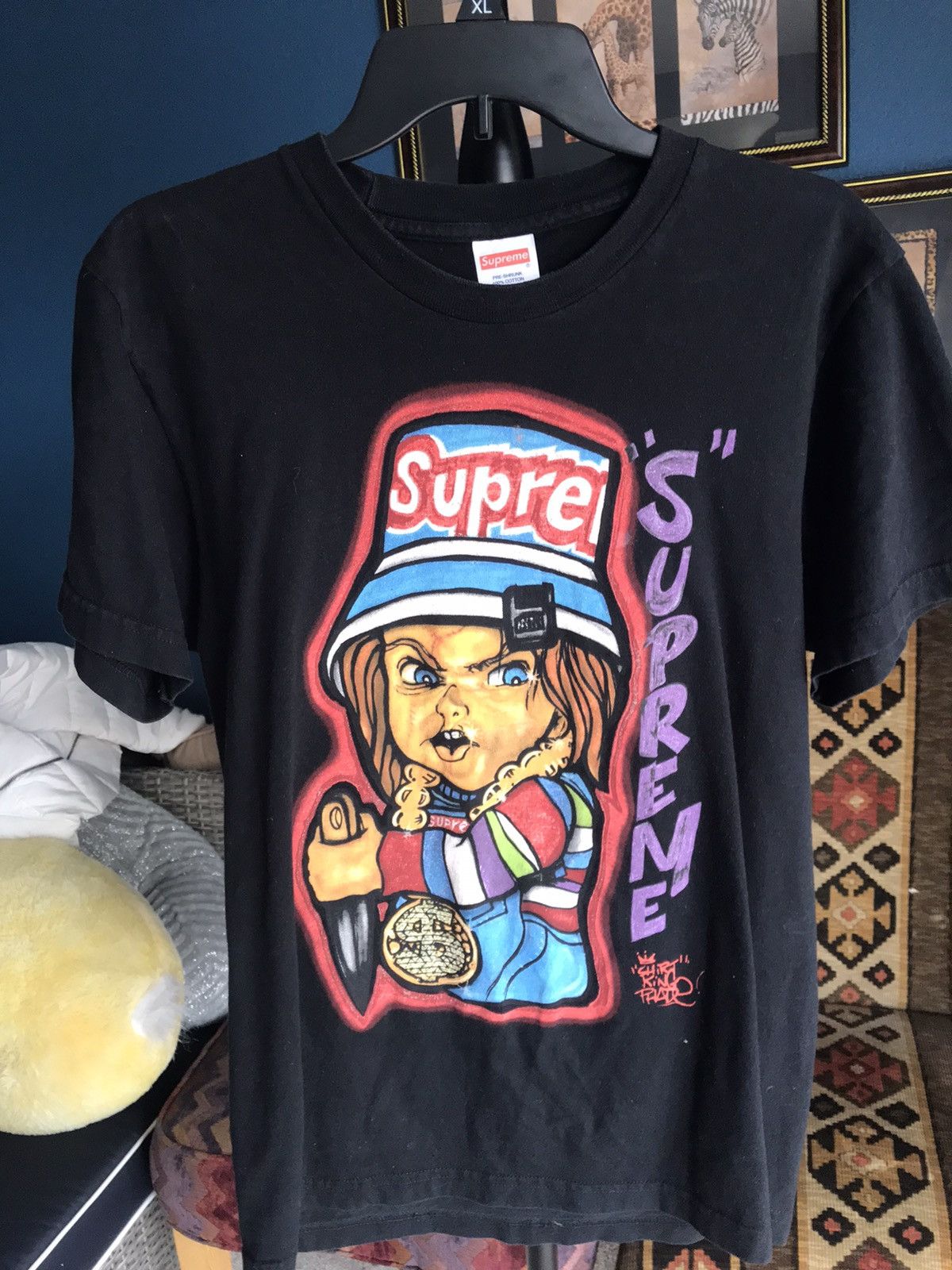 SUPREME CHUCKY TEE BLACK Tops
