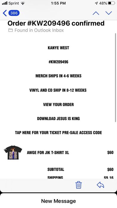 Kanye West Jesus Is King Sunday Service Live in Los Angeles | Grailed