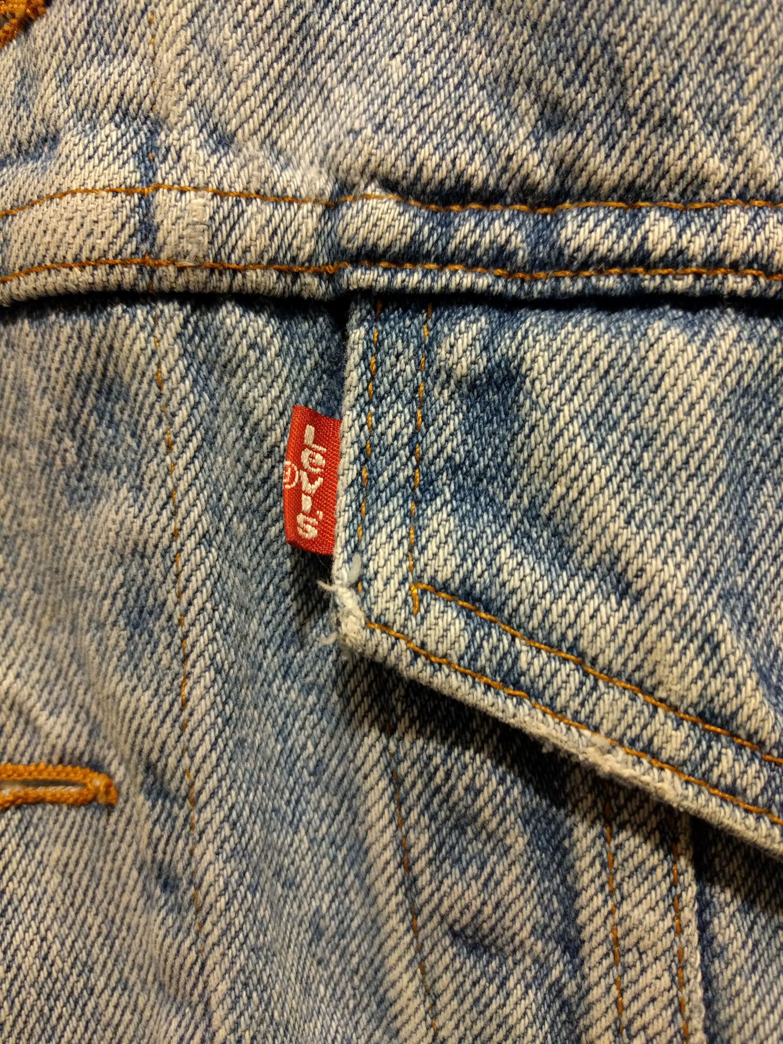 Levi's Vintage Denim Jean Jacket big E red tab Size US L / EU 52-54 / 3 - 3 Thumbnail