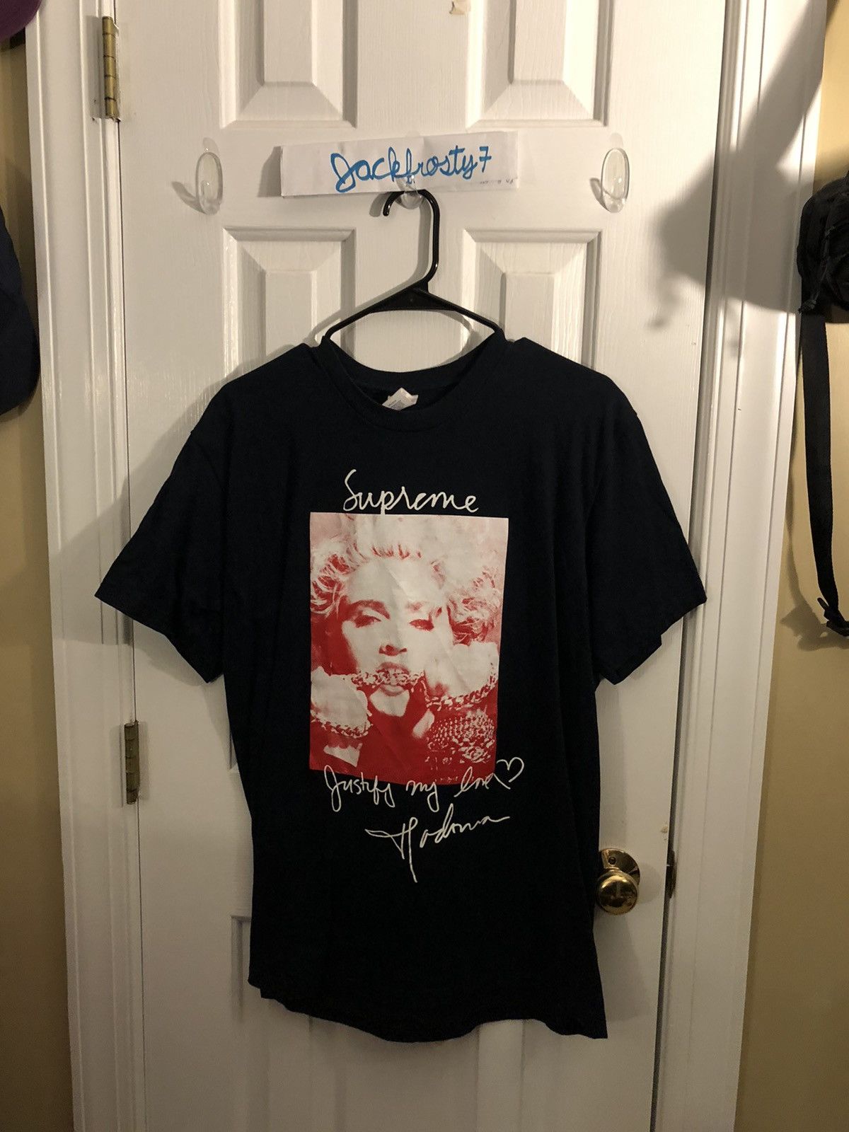 Supreme Madonna Tee Navy Tops