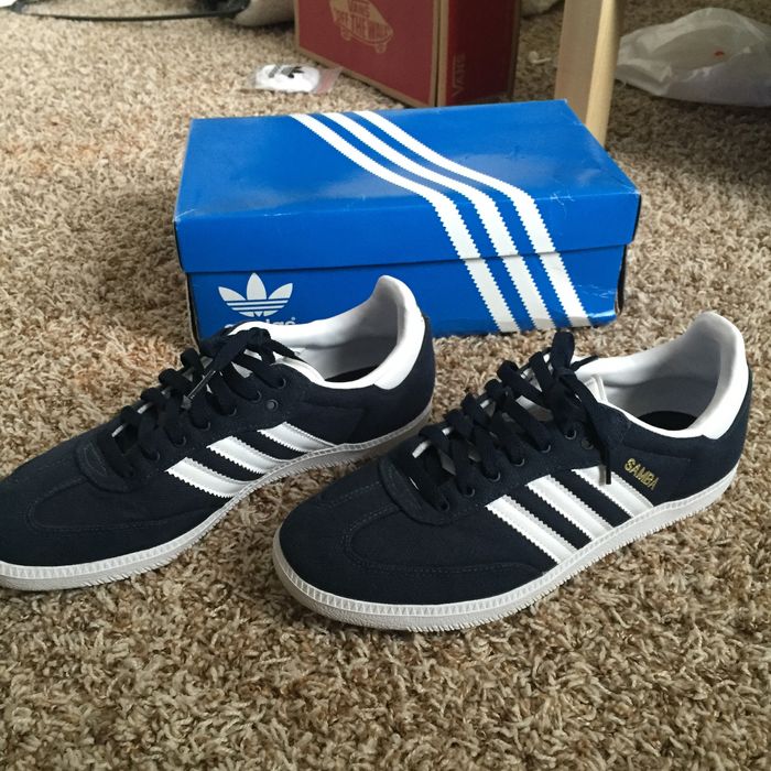 Adidas Samba Canvas - Navy | Grailed