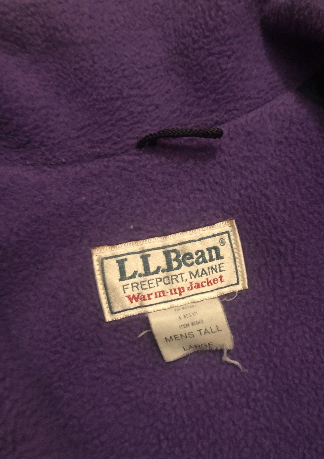 L.L. Bean × Vintage 🔥90s L.L. Bean Navy/ Purple Fleece Vintage Warm Up Jacket Size US L / EU 52-54 / 3 - 6 Thumbnail