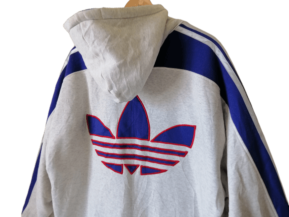 Adidas Vintage Adidas Trifoil Big Logo 90s Zipper Hoodie Jacket Size US XL / EU 56 / 4 - 6 Thumbnail