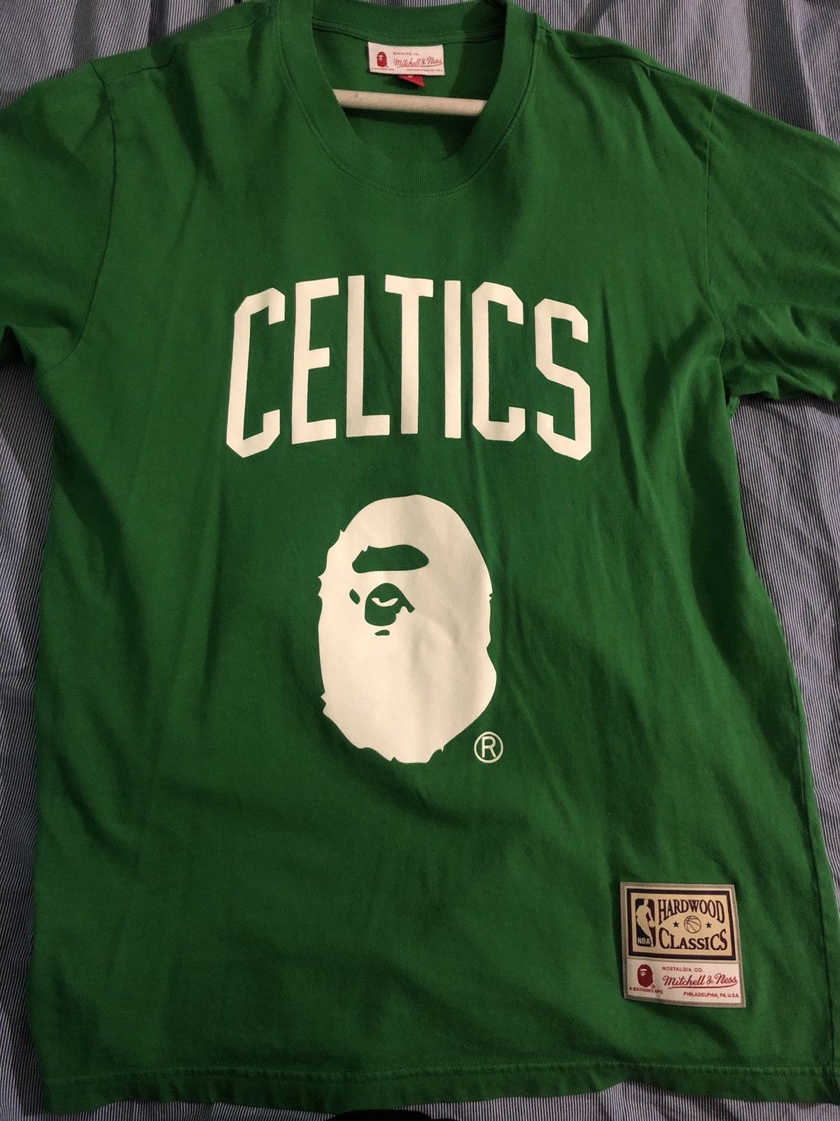 Bape Bape Mitchell Ness Celtics Tee size small | Grailed