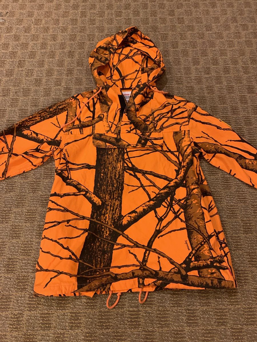 Supreme FW 2012 Tree Camo Field Pullover Jacket (Orange) | Grailed