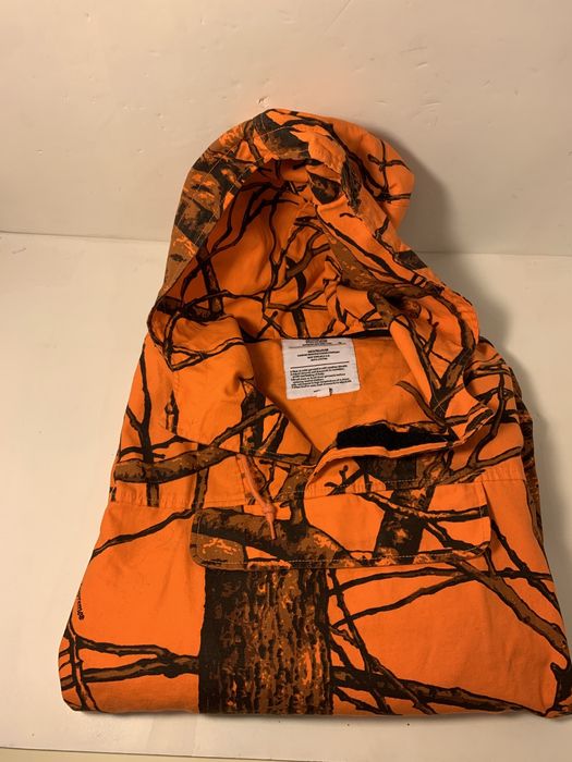 Supreme FW 2012 Tree Camo Field Pullover Jacket (Orange) | Grailed