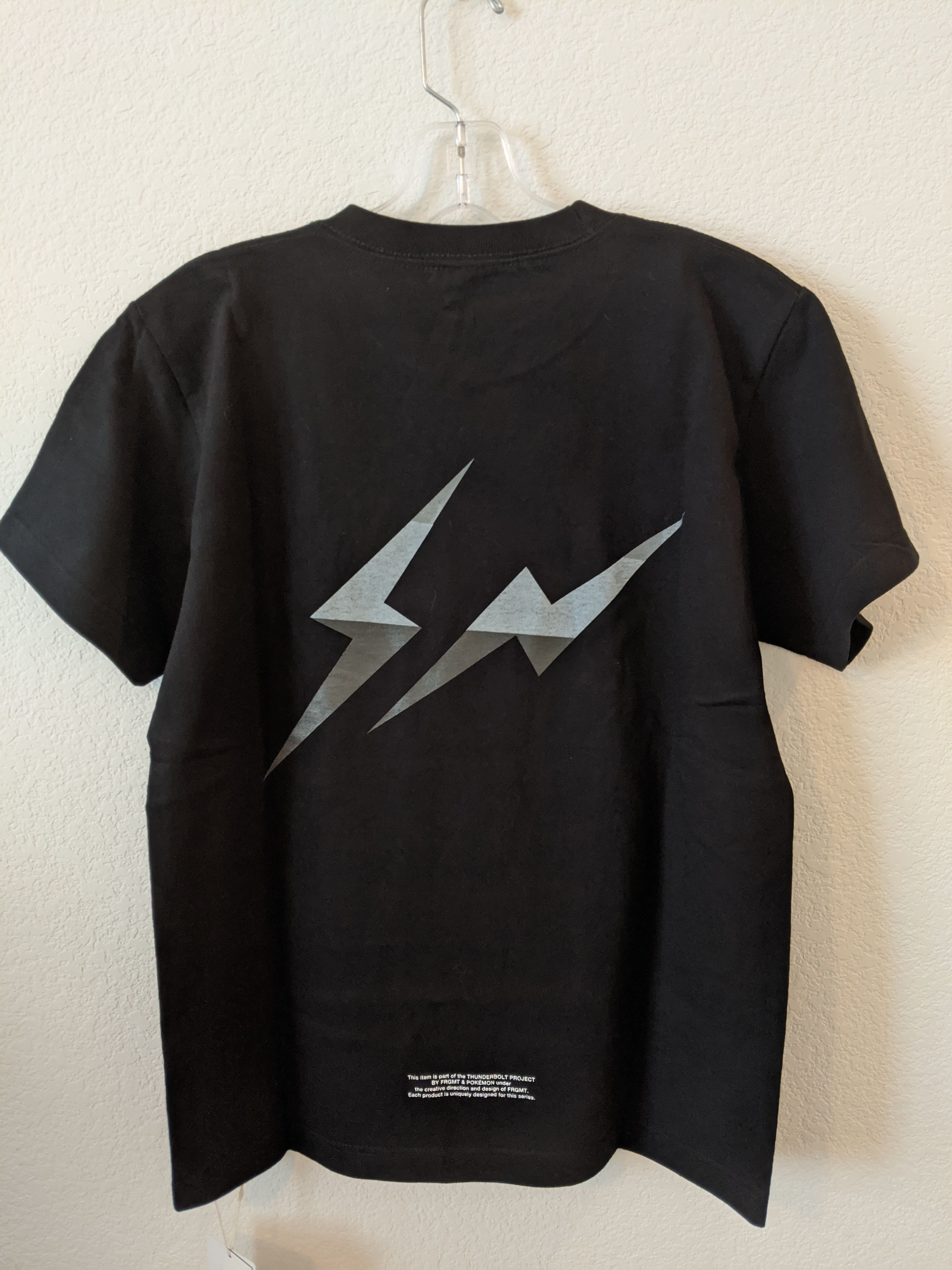 Fragment Design Thunderbolt project lightning bolt logo tee | Grailed