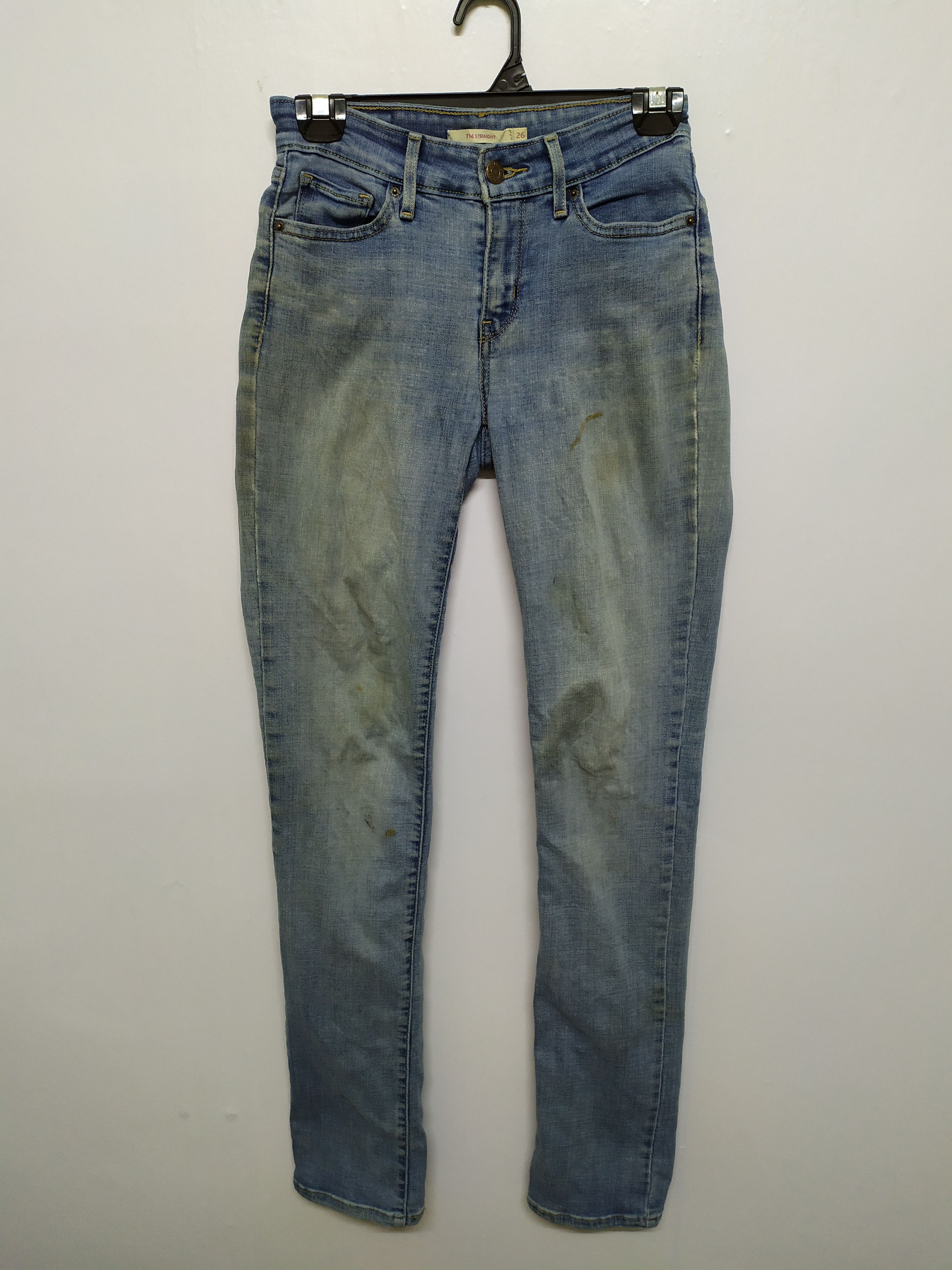 Levi's × StraightFaded Levi's Straight faded Denim (714 Straight) size 26 Size US 26 / EU 42 - 1 Thumbnail