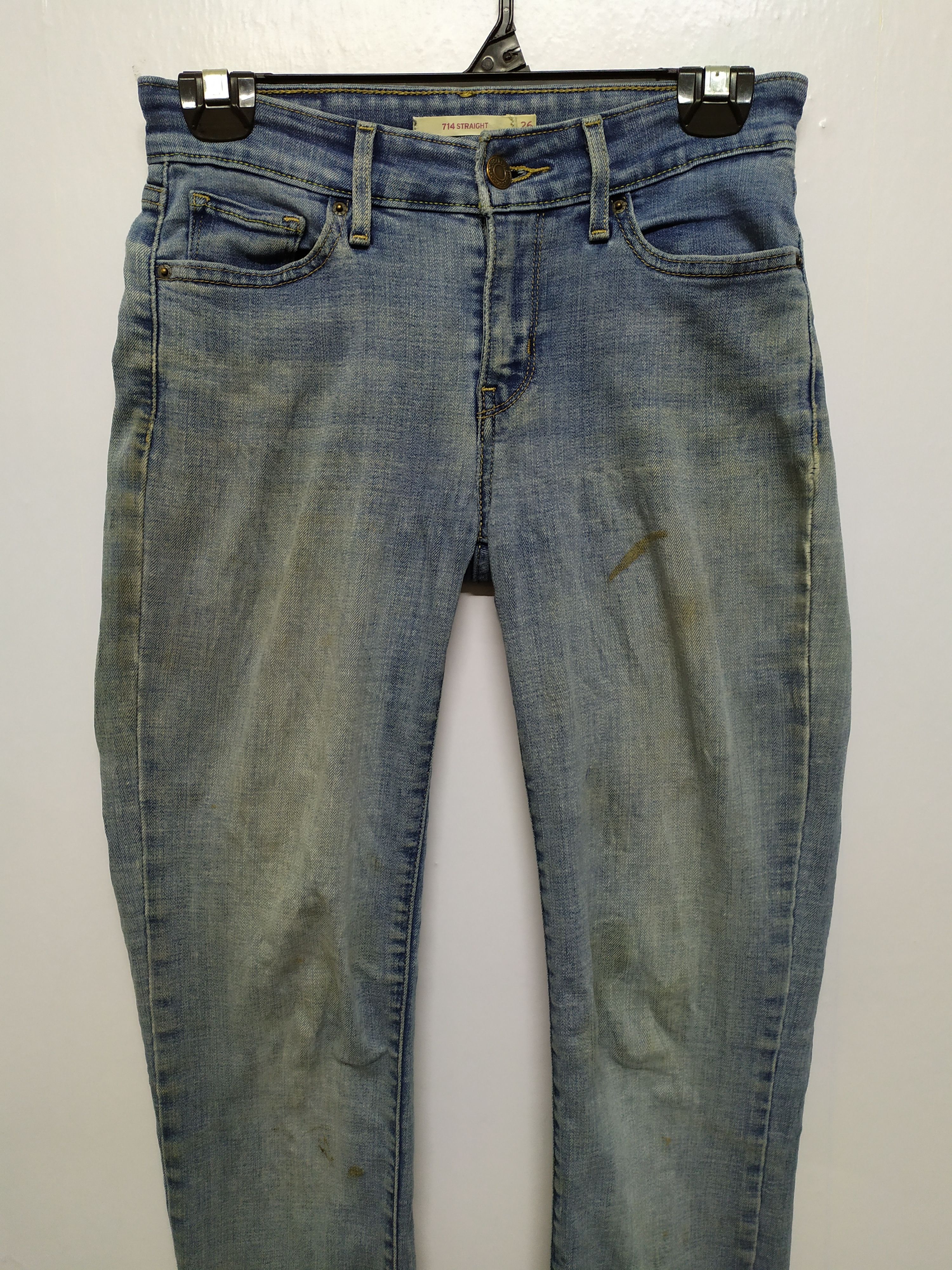 Levi's × StraightFaded Levi's Straight faded Denim (714 Straight) size 26 Size US 26 / EU 42 - 2 Thumbnail