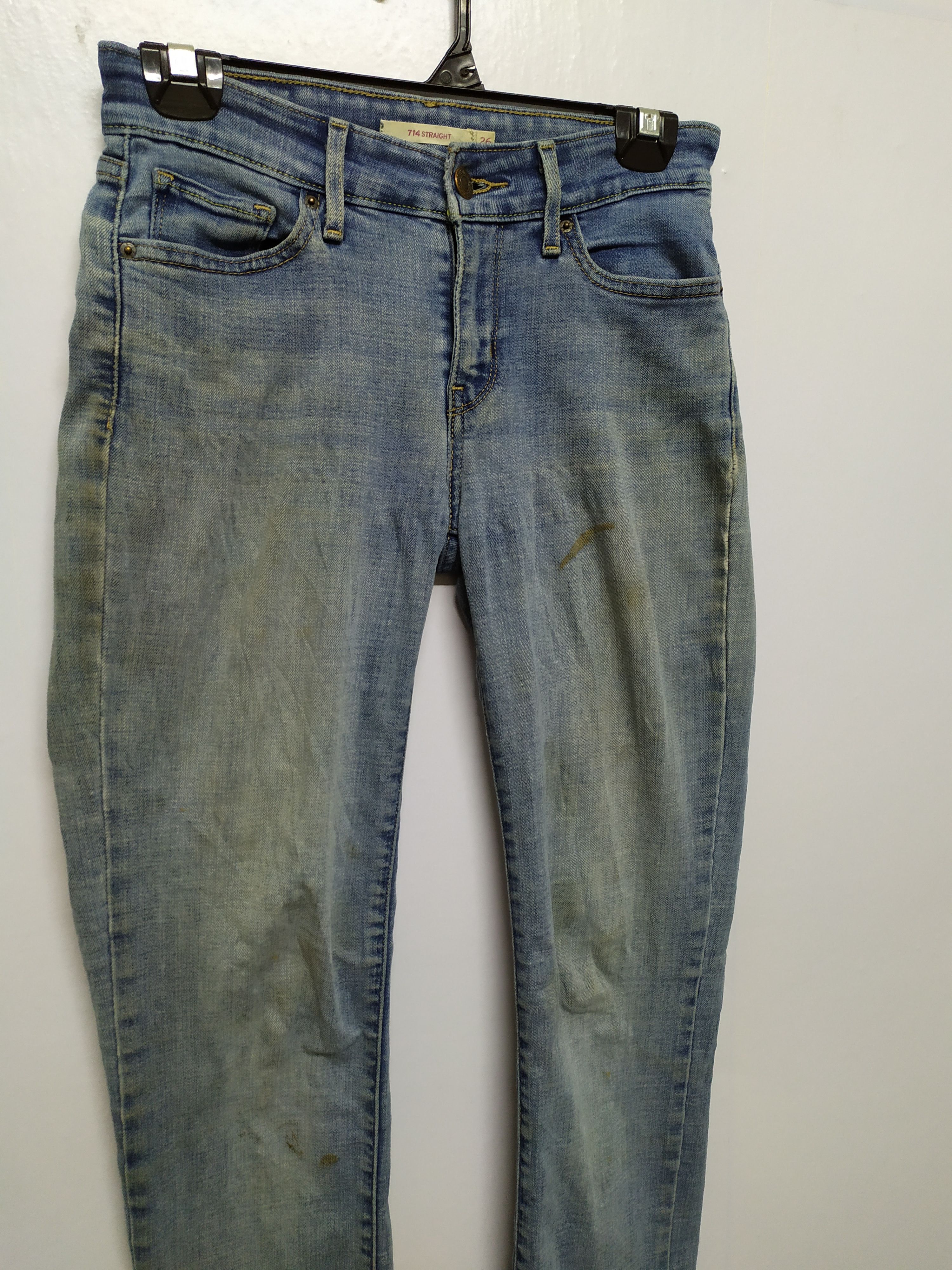 Levi's × StraightFaded Levi's Straight faded Denim (714 Straight) size 26 Size US 26 / EU 42 - 4 Thumbnail