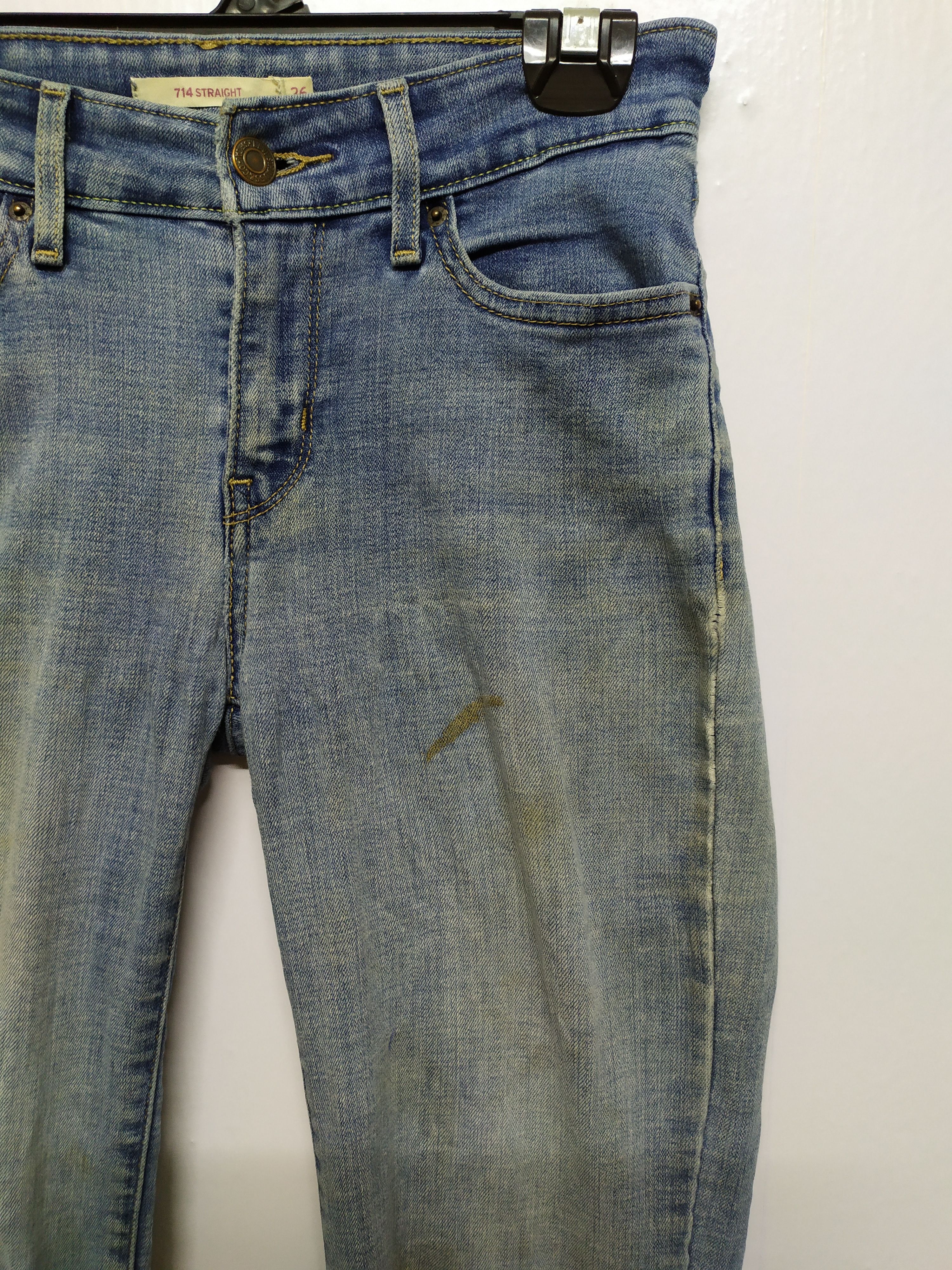 Levi's × StraightFaded Levi's Straight faded Denim (714 Straight) size 26 Size US 26 / EU 42 - 5 Thumbnail