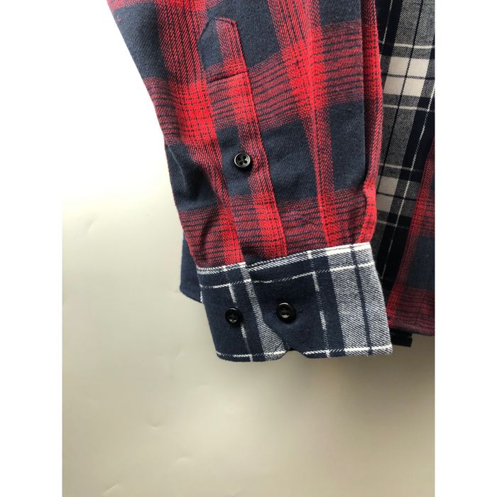 Vintage Custom Stitching Flannel shirt- streetwear shirt, Size: L | Grailed